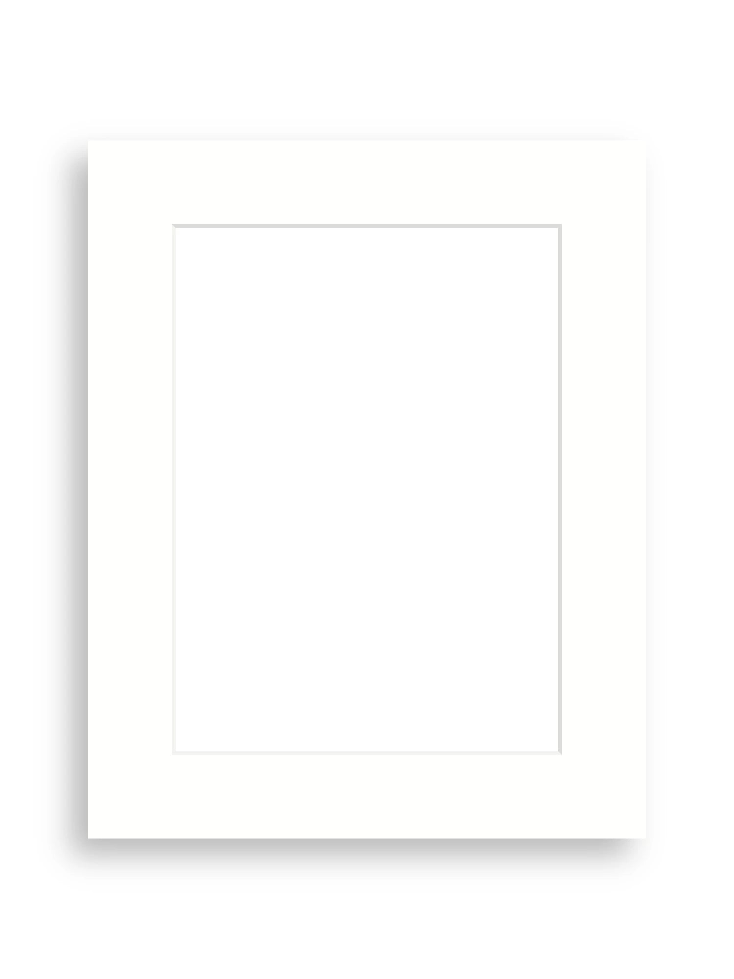 8×10" picture mount board for 6×8" artwork in Snow White