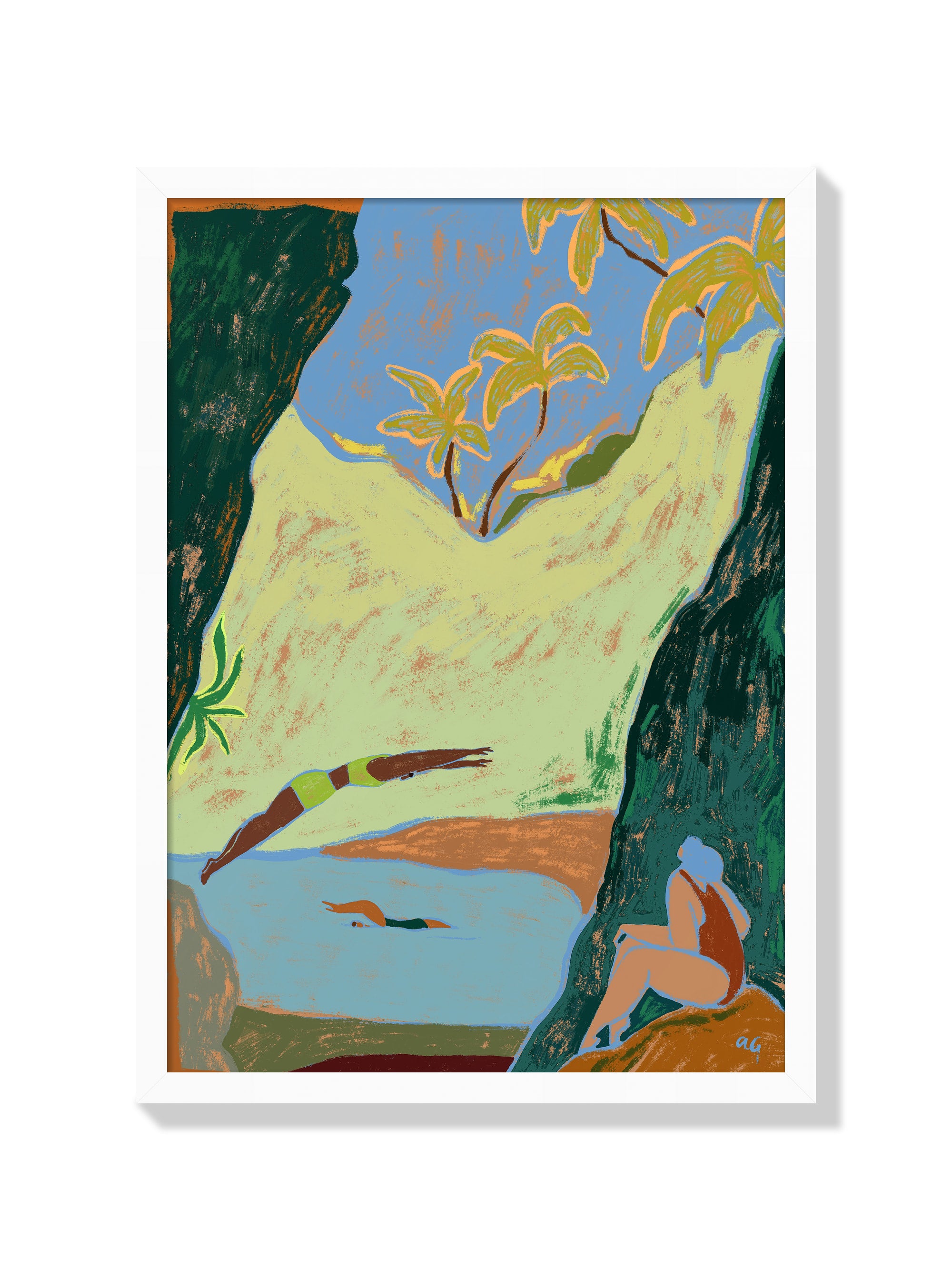 Take The Leap - Arty Guava - White Frame |frame=White Frame|