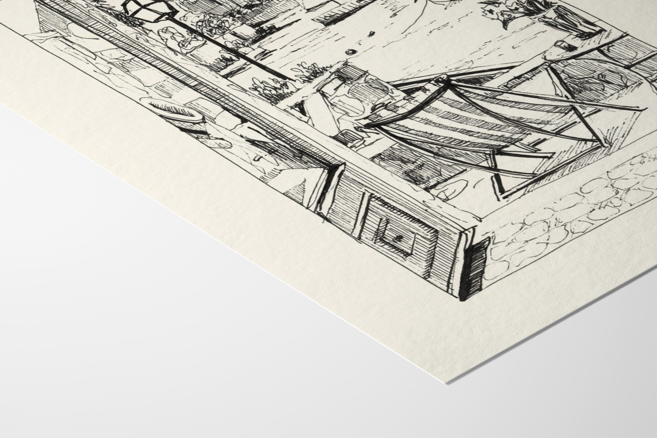 Balcony In Italy - Emma Louise - Fine Art Paper 200gsm |frame=Fine Art Paper 200gsm|