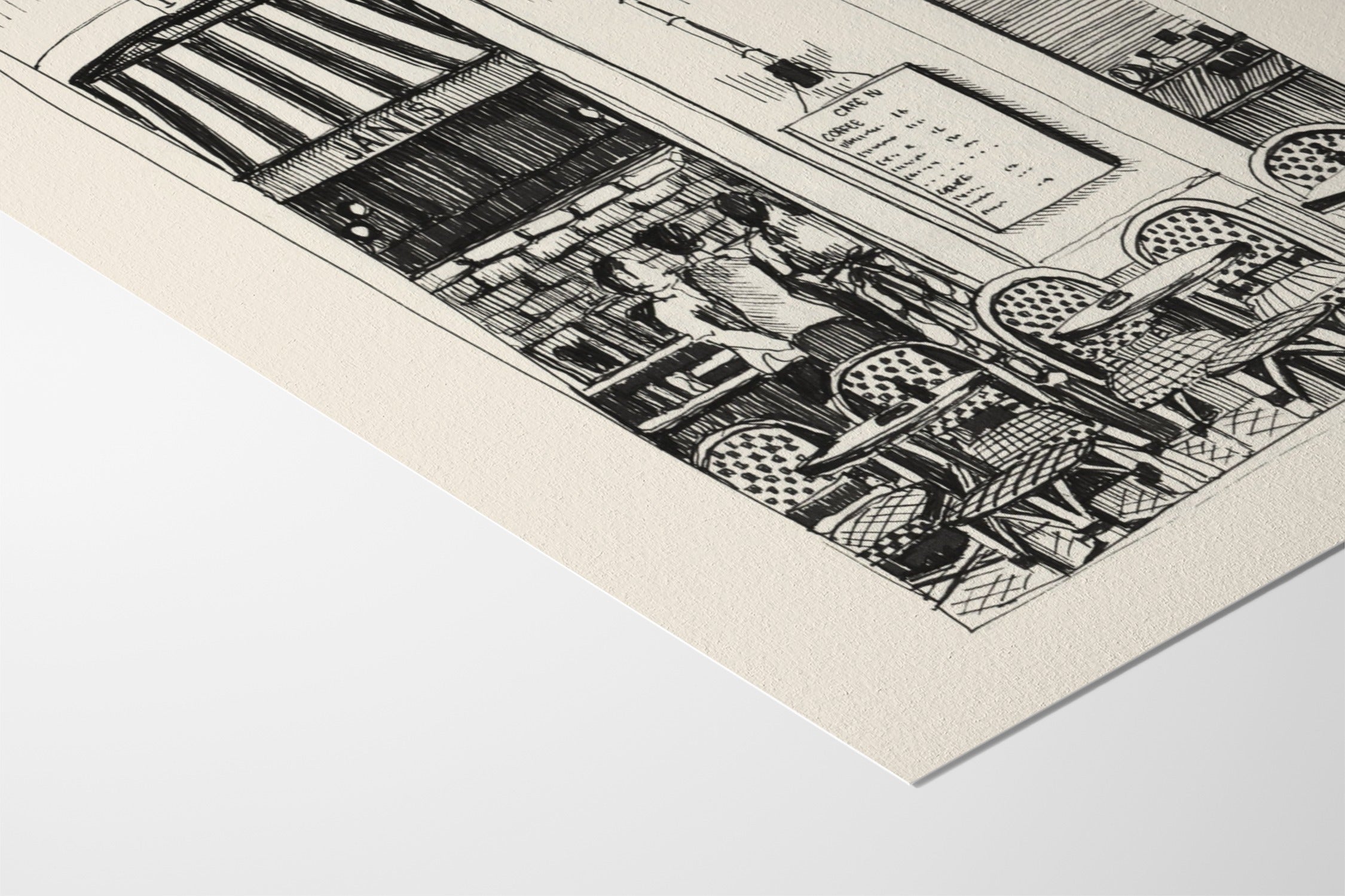 Cafe Janis - Emma Louise - Hahnemuhle German Etching 310gsm |frame=Hahnemuhle German Etching 310gsm|