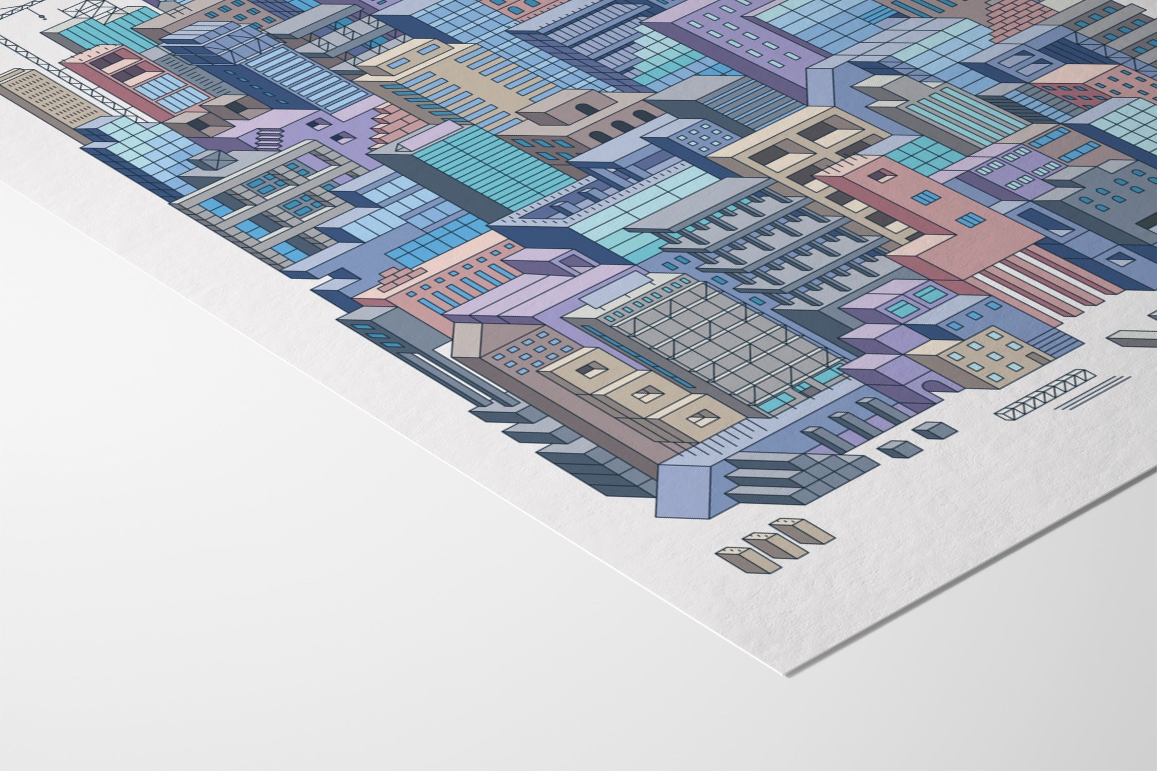 City Builders (Daytime) - Rick Crane - Fine Art Paper 200gsm |frame=Fine Art Paper 200gsm|