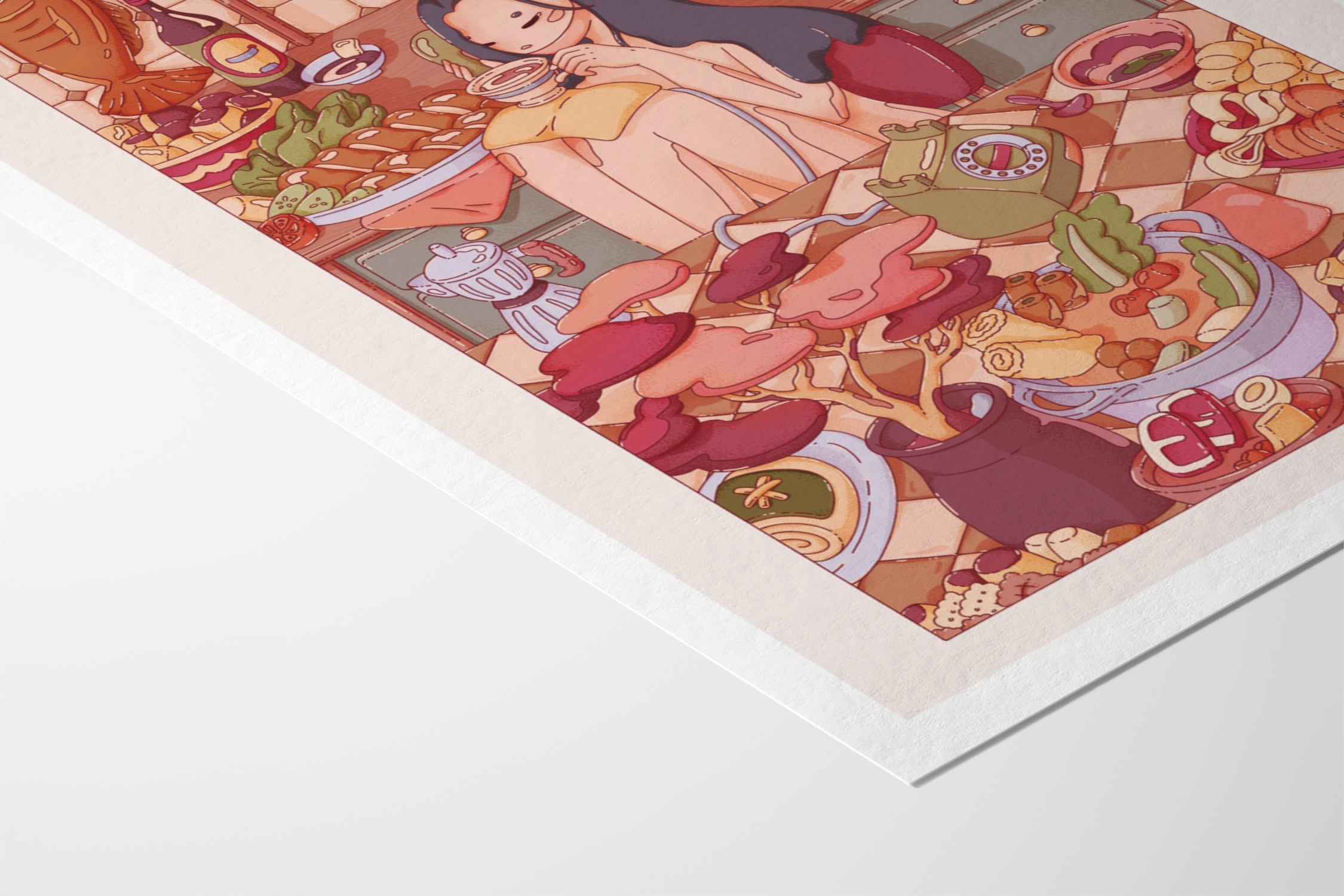Come Over I Made Too Much Food - Laurenleely - Fine Art Paper 200gsm |frame=Fine Art Paper 200gsm|