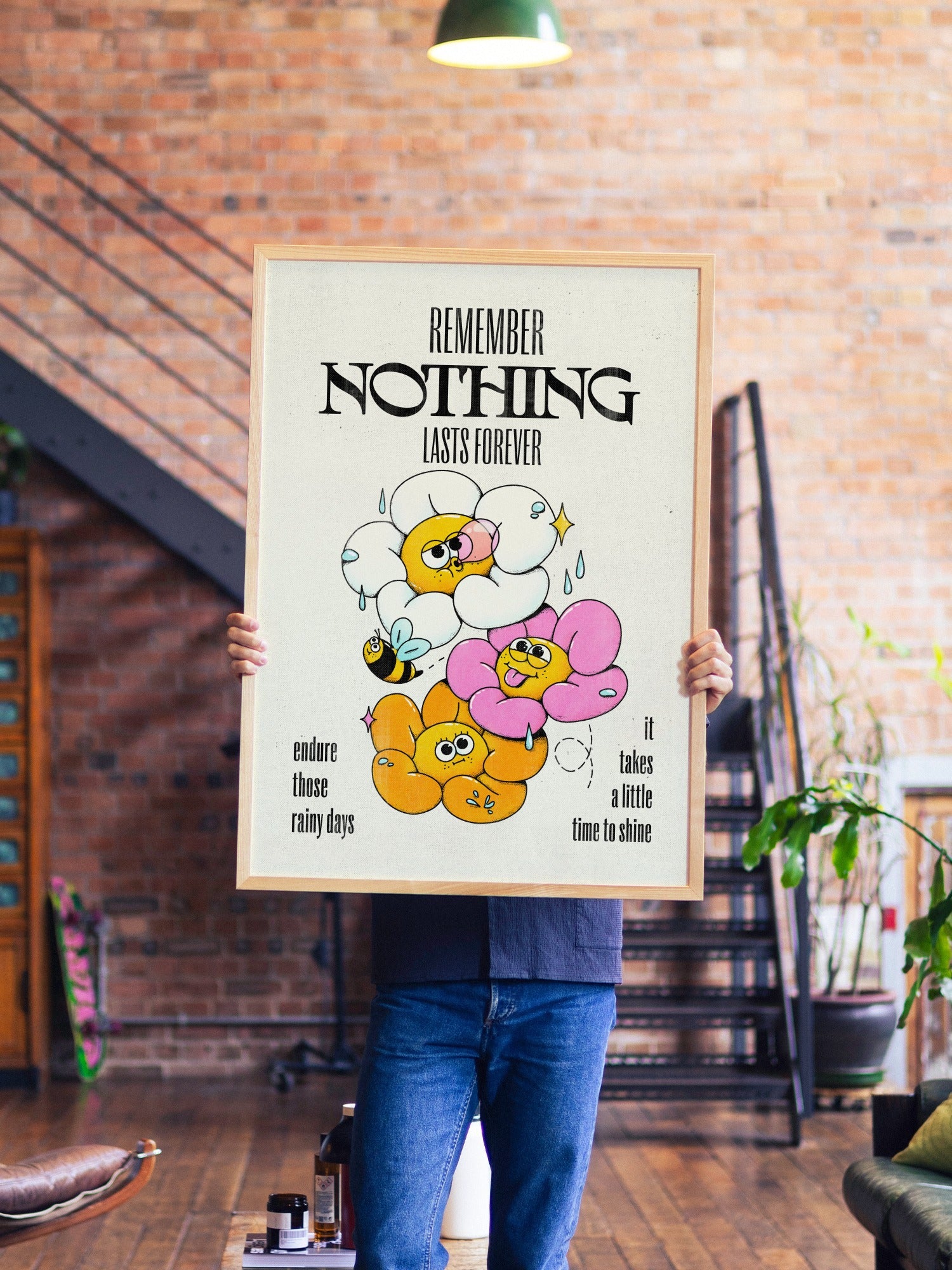 Daisy Gang - My Sunbeam - A1 - Natural Wood Frame |frame=A1 - Natural Wood Frame| |type=lifestyle|