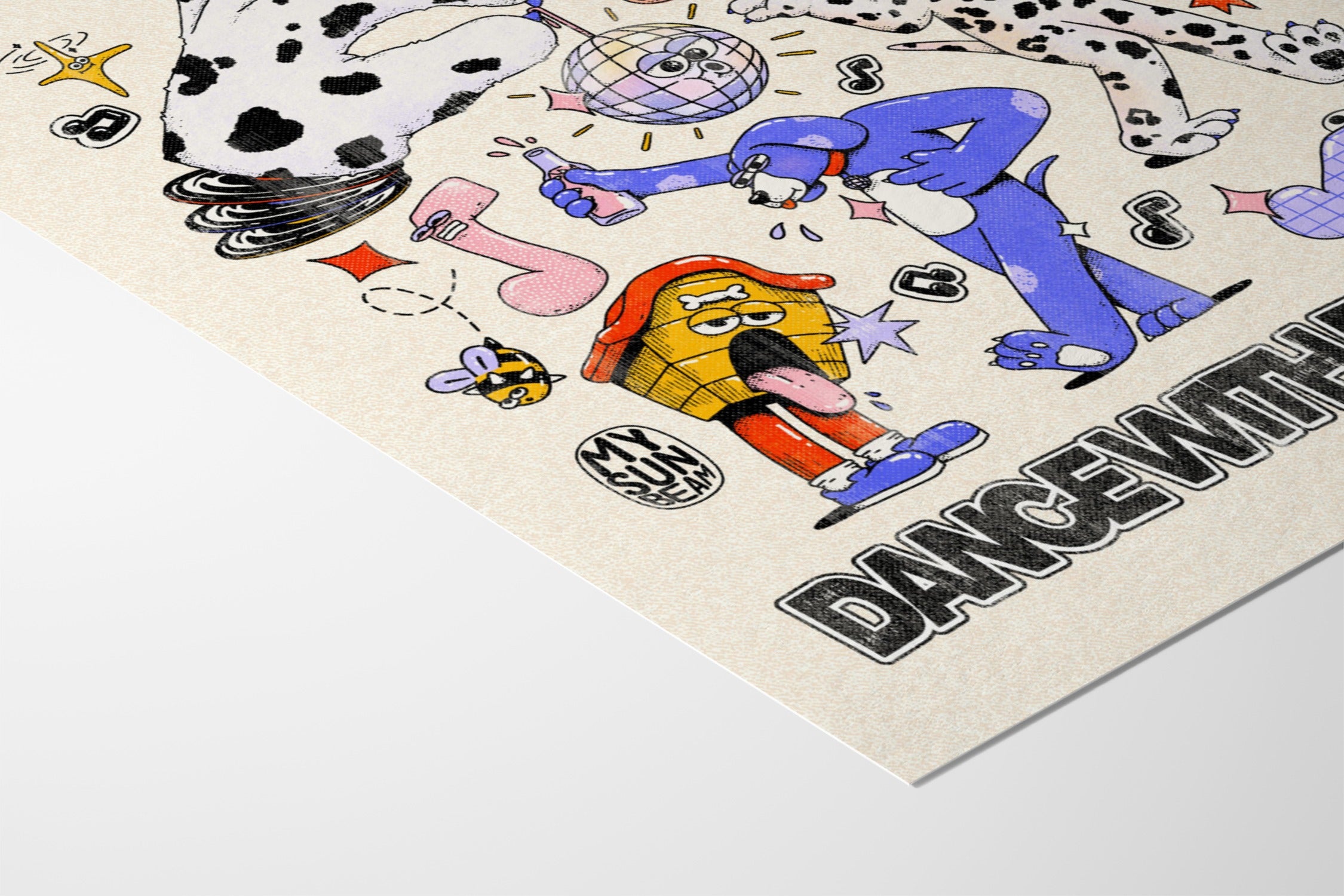 Dance With Friends - Off White - My Sunbeam - Fine Art Paper 200gsm |frame=Fine Art Paper 200gsm|