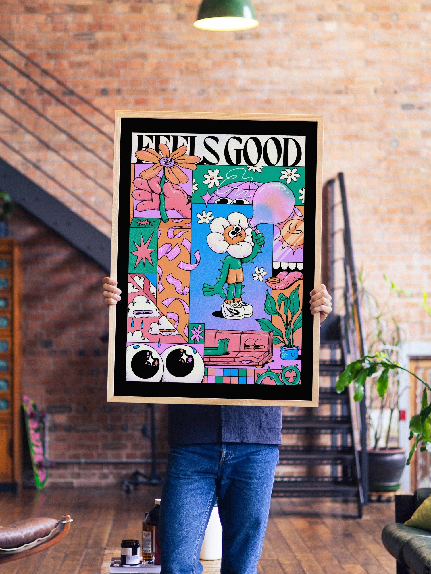 Feels Good - My Sunbeam - A1 - Natural Wood Frame |frame=A1 - Natural Wood Frame| |type=lifestyle|