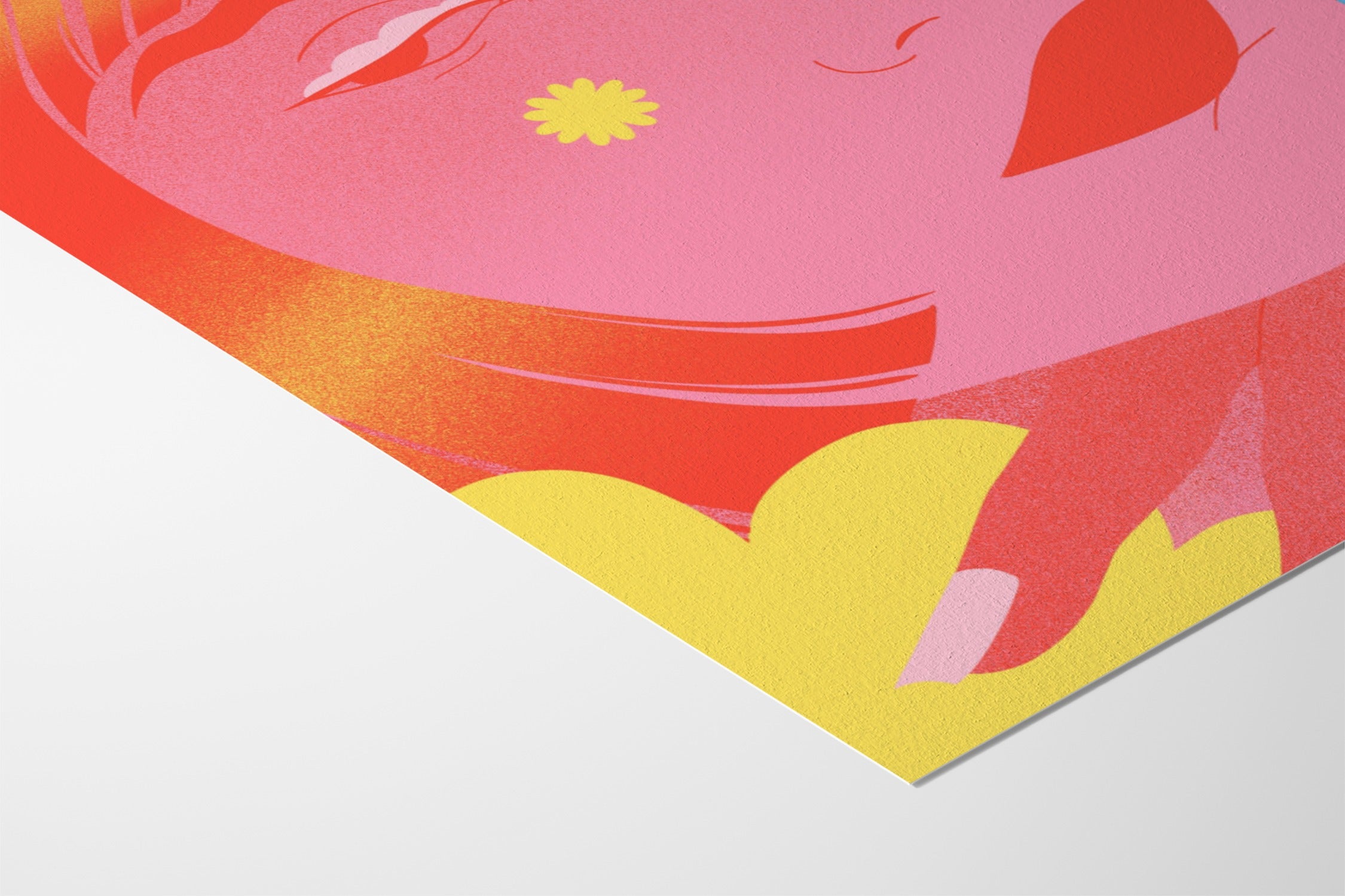 Flower Power 2 - Clémence Gouy - Hahnemuhle German Etching 310gsm |frame=Hahnemuhle German Etching 310gsm|