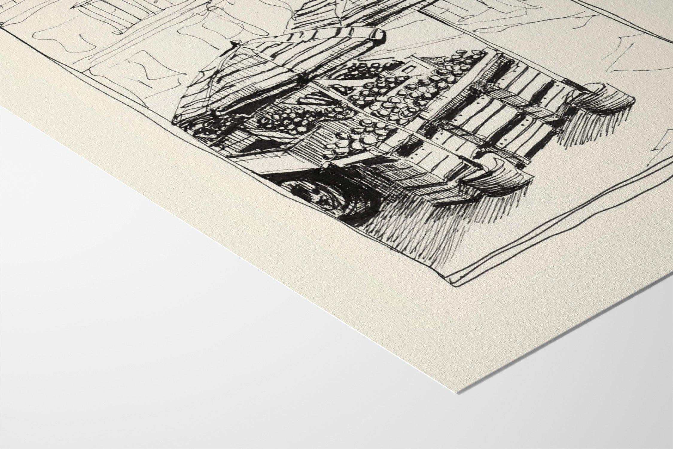 Fruit Stands - Emma Louise - Hahnemuhle German Etching 310gsm |frame=Hahnemuhle German Etching 310gsm|