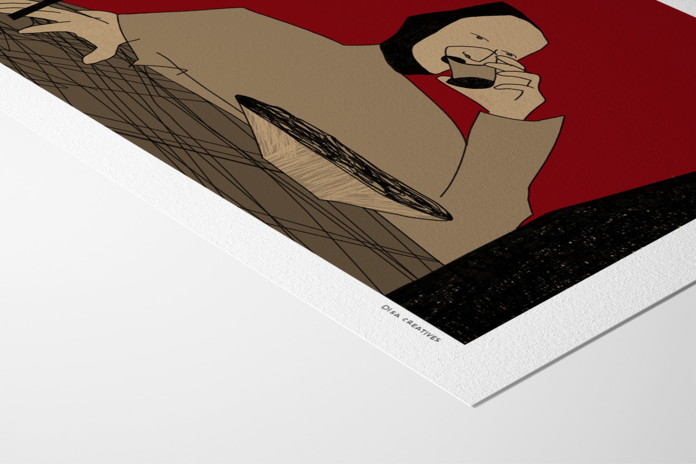 I Keep Drinking on My Own - Disa Creatives - Hahnemuhle German Etching 310gsm |frame=Hahnemuhle German Etching 310gsm|