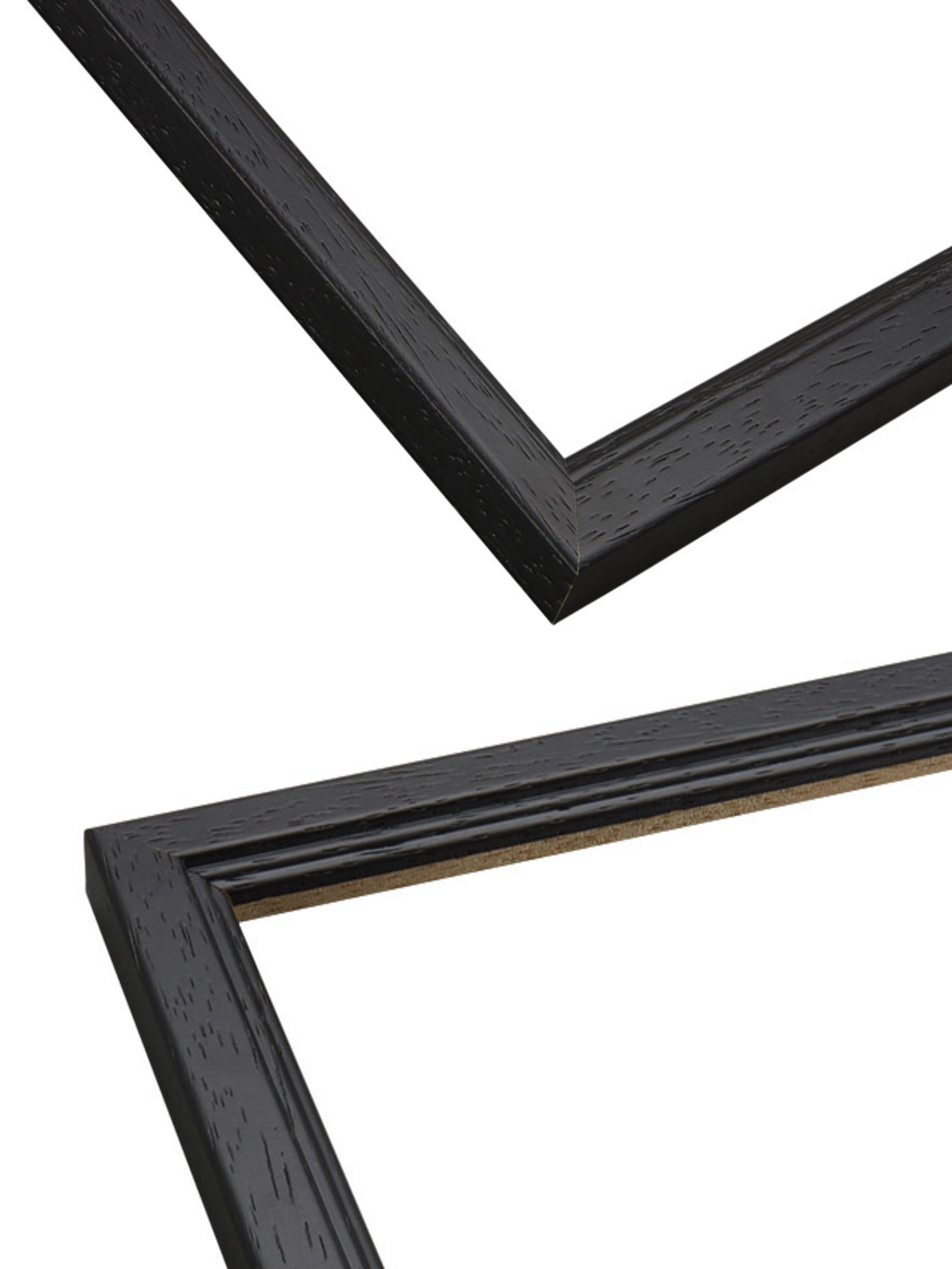 Black Grain - Step picture frame chevron view