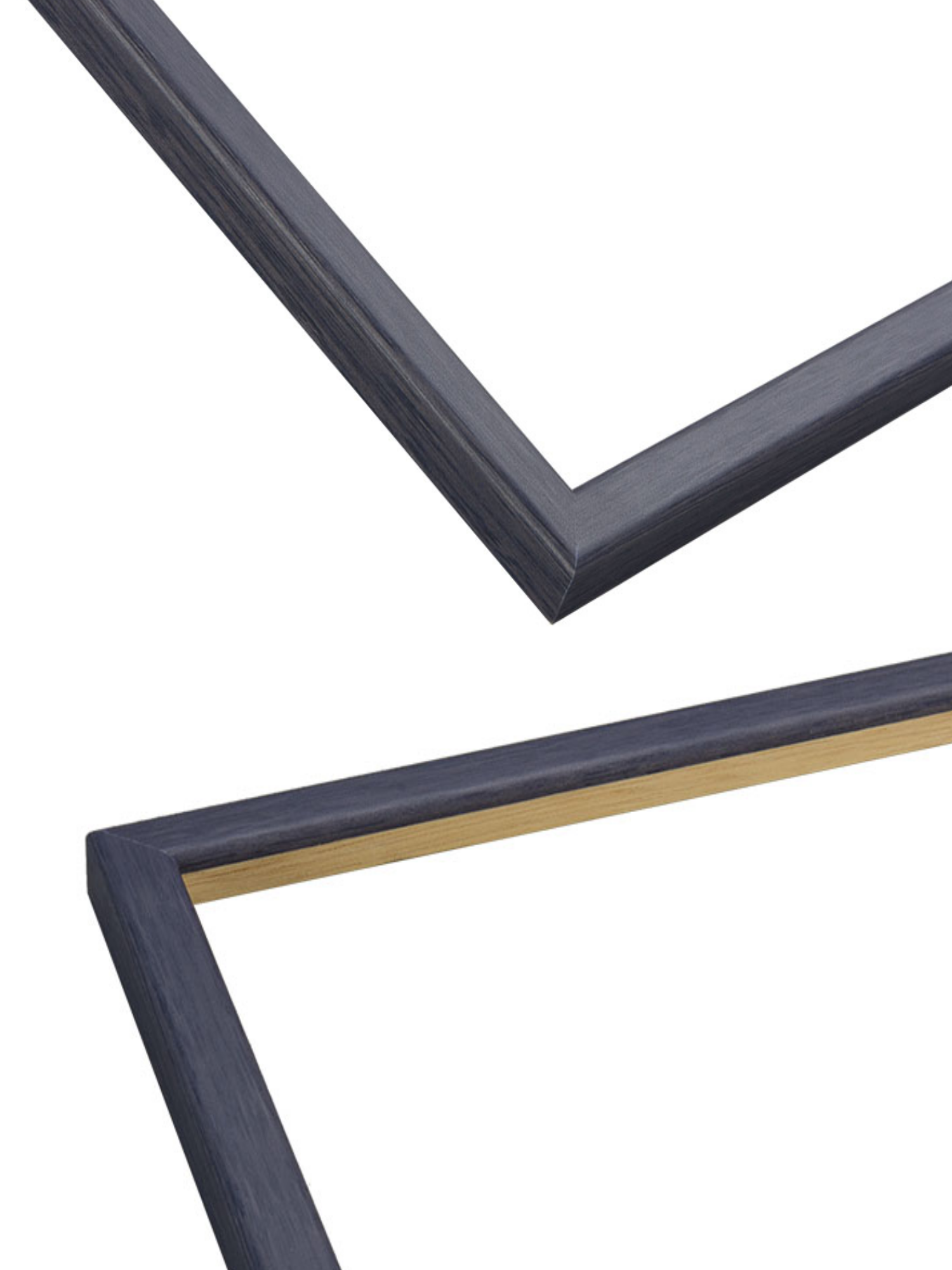 Purple Stain picture frame chevron view