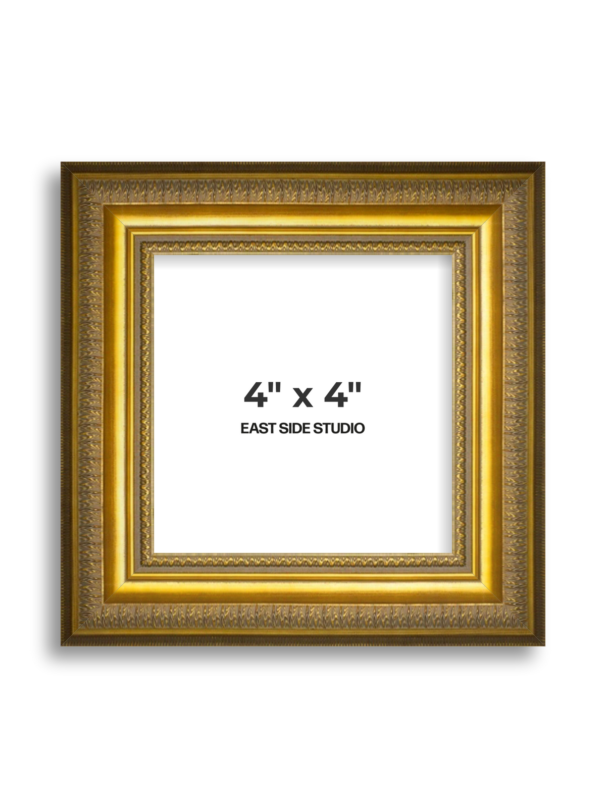 Cavetto Gold 4" x 4" picture frame