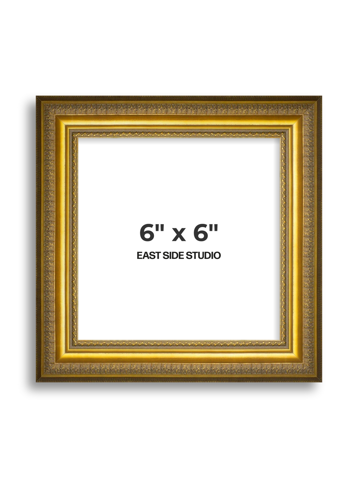 Cavetto Gold 6" x 6" picture frame