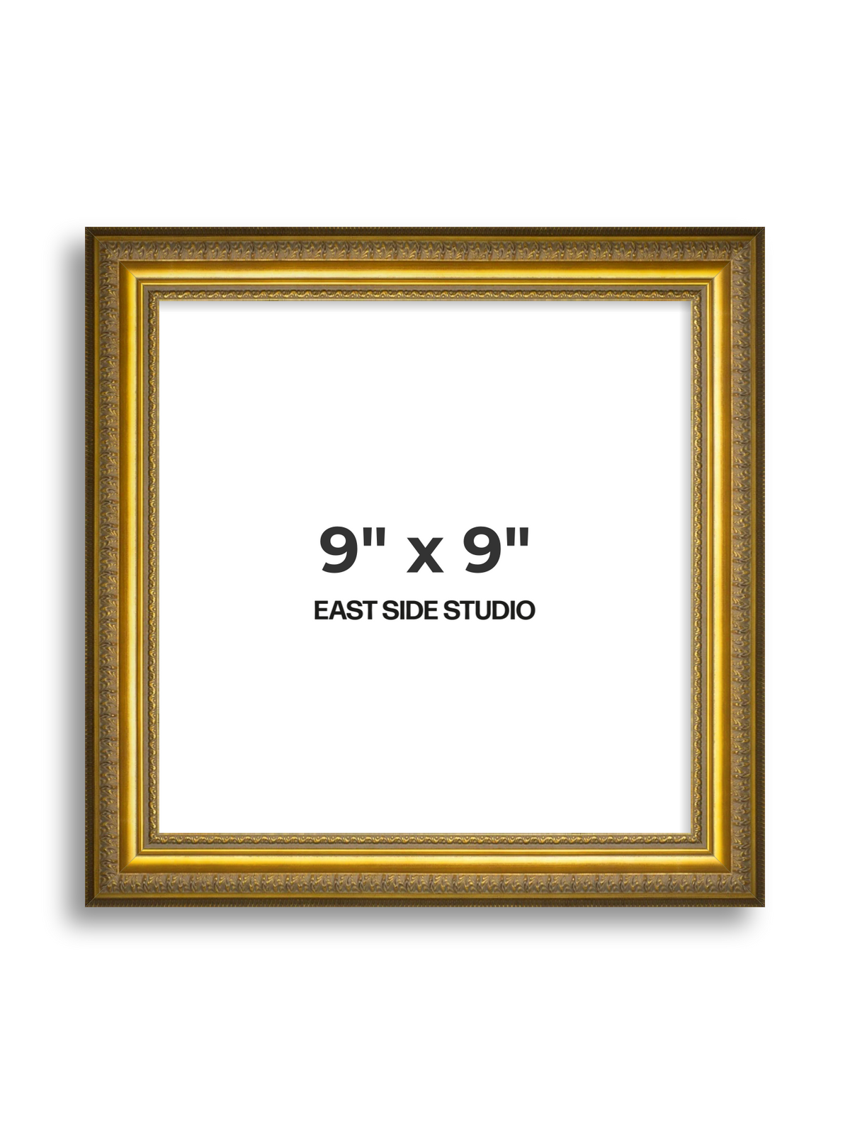 Cavetto Gold 9" x 9" picture frame