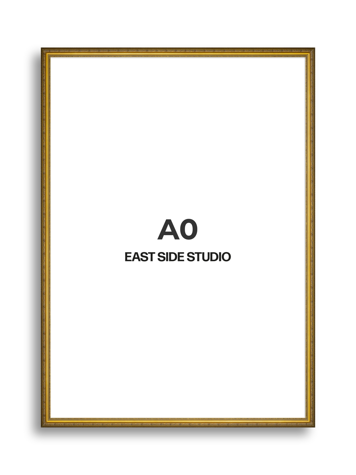 Cavetto Gold A0 picture frame