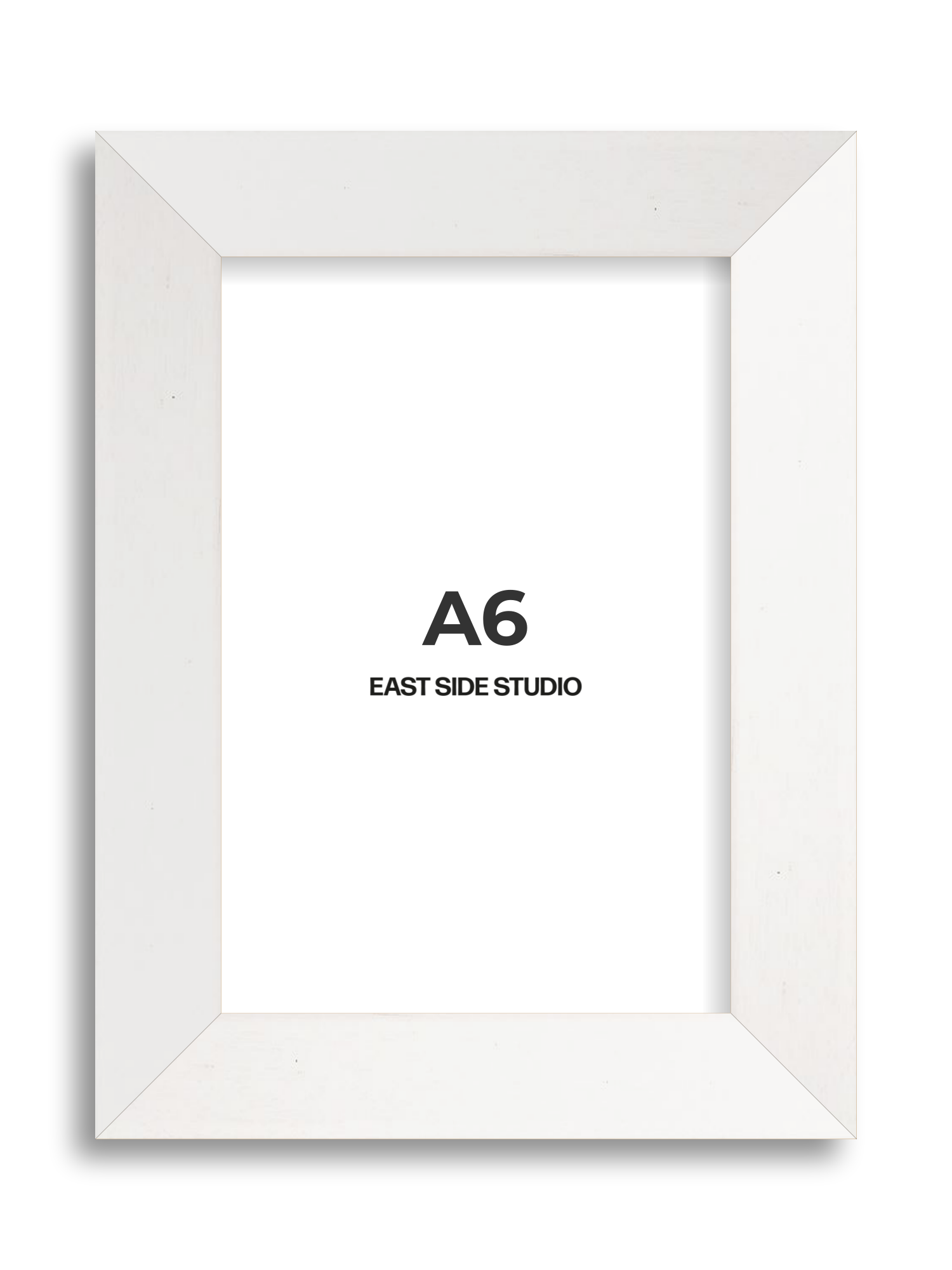 White Stain A6 picture frame