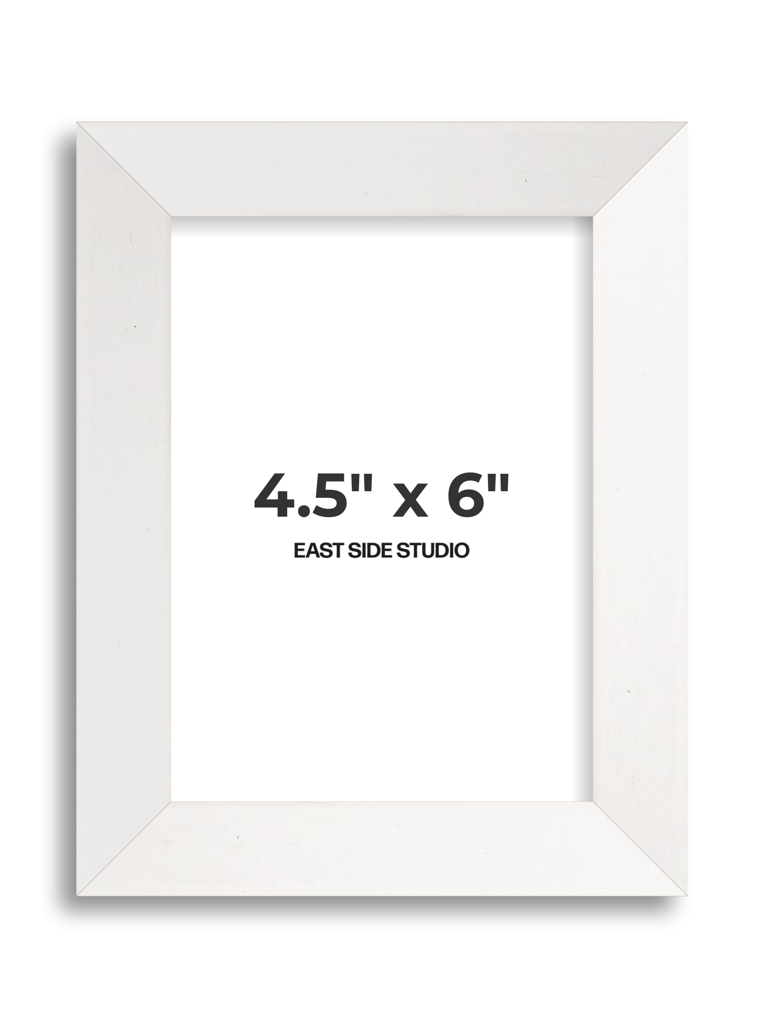 White Stain 4.5" x 6" picture frame