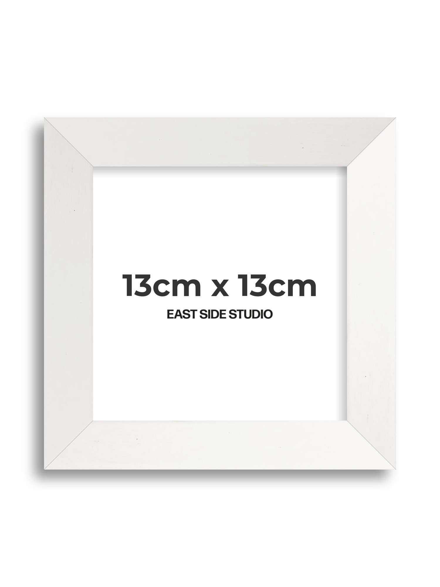 White Stain 13cm x 13cm picture frame