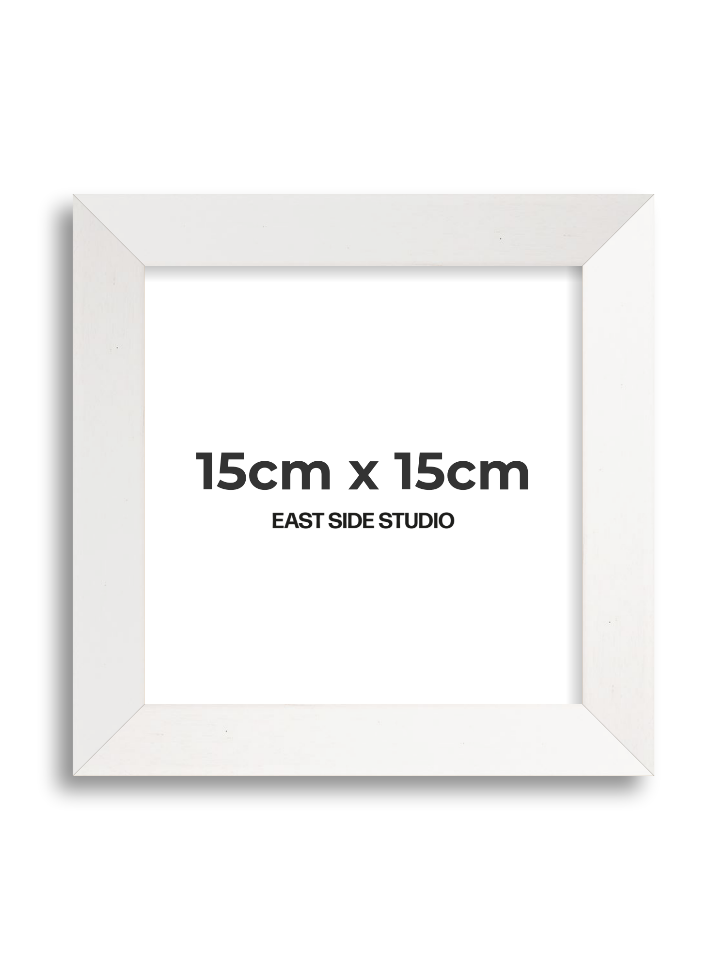 White Stain 15cm x 15cm picture frame