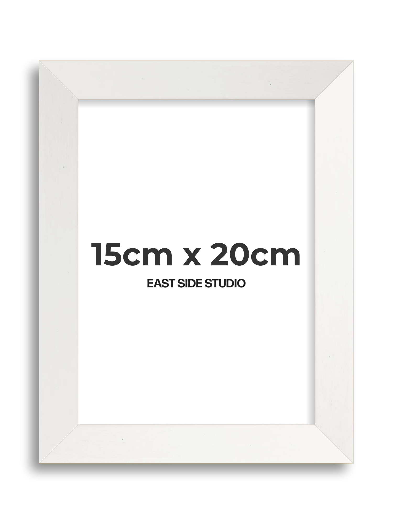 White Stain 15cm x 20cm picture frame
