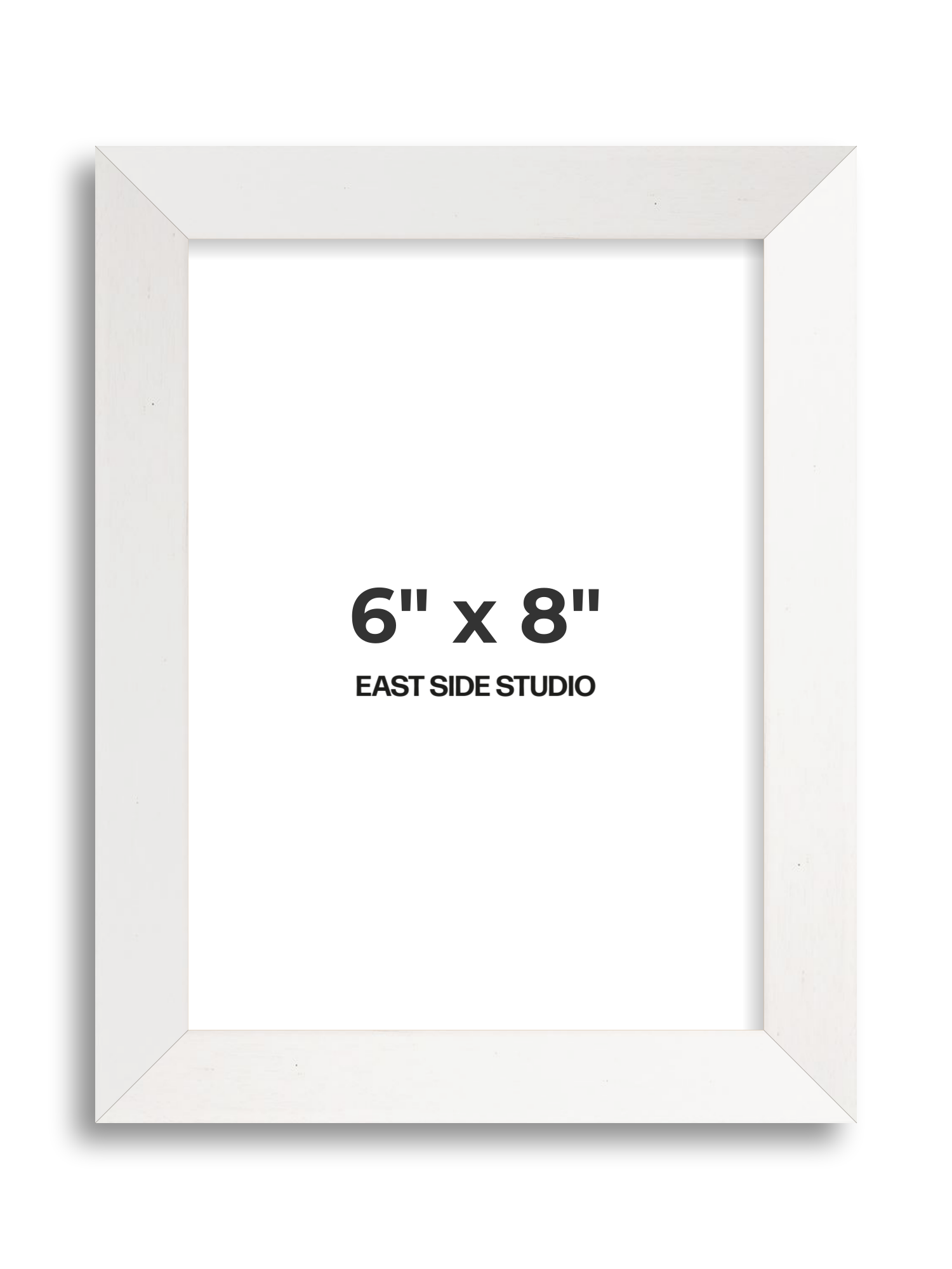 White Stain 6" x 8" picture frame