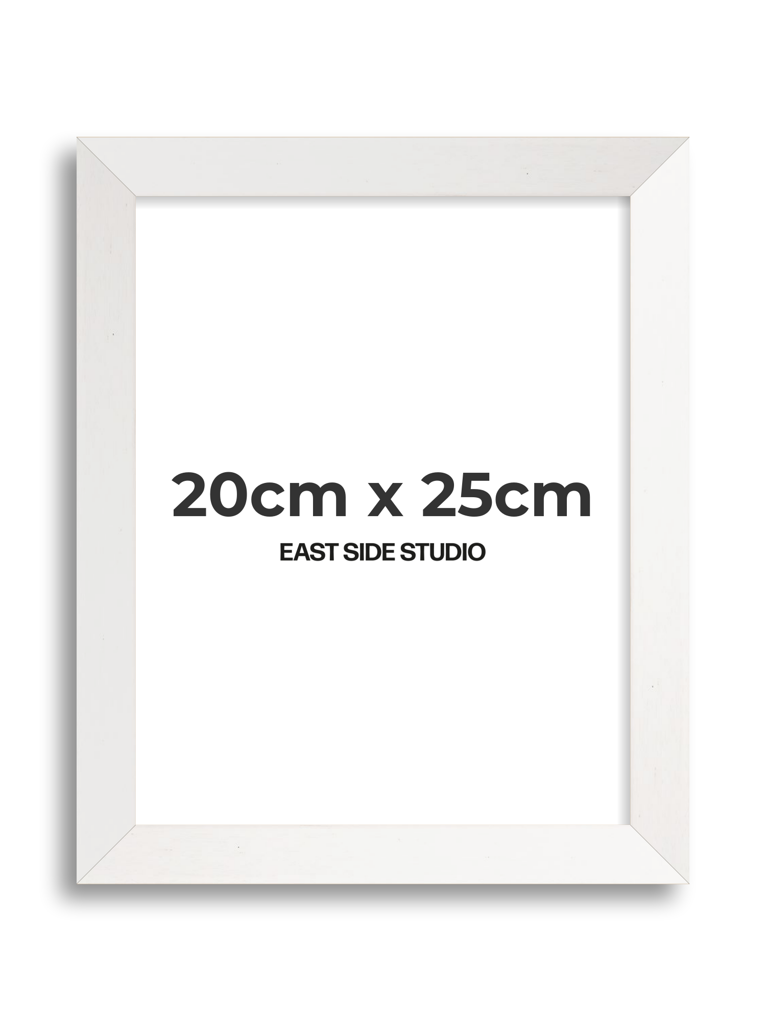 White Stain 20cm x 25cm picture frame