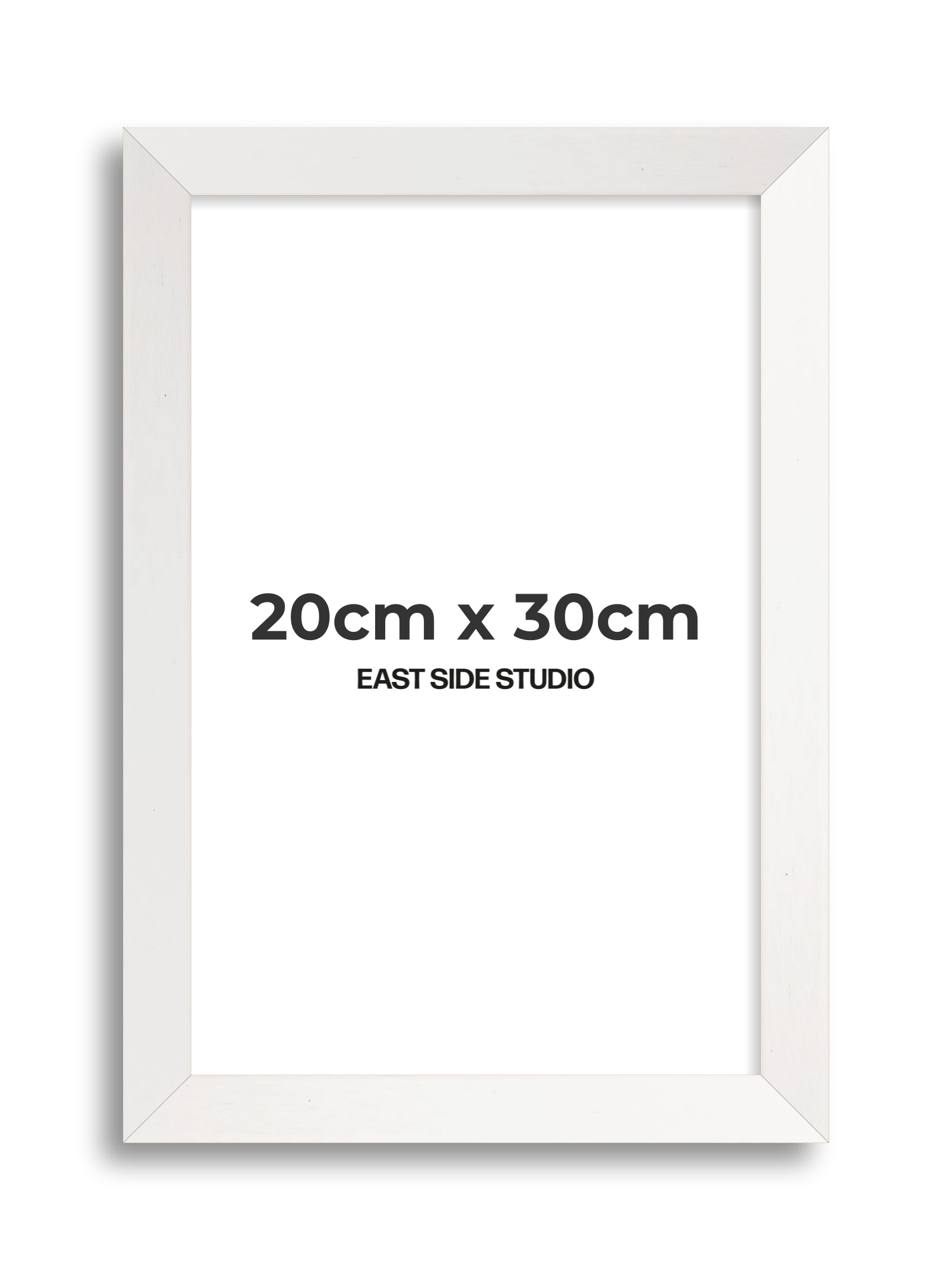 White Stain 20cm x 30cm picture frame