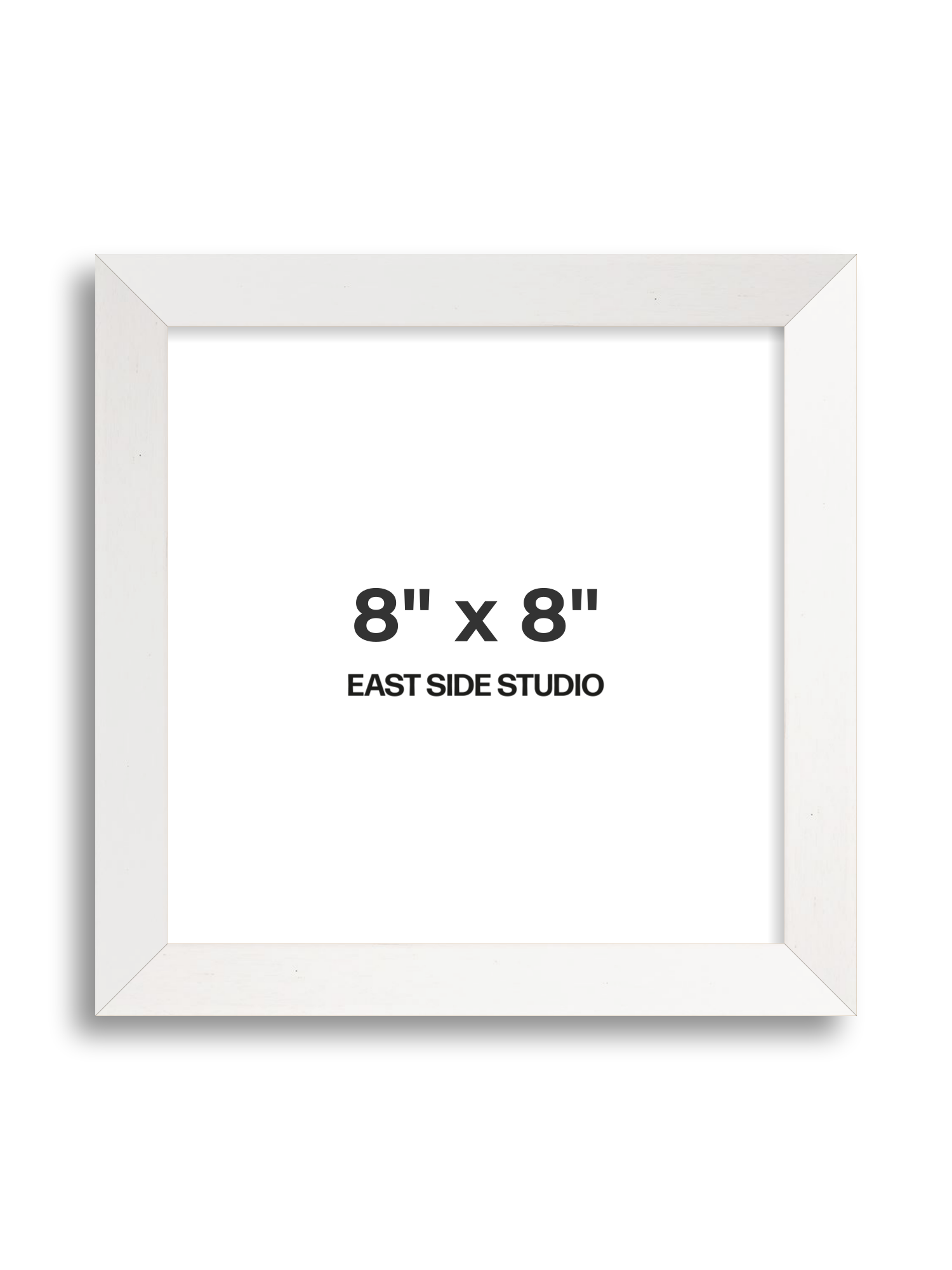 White Stain 8" x 8" picture frame