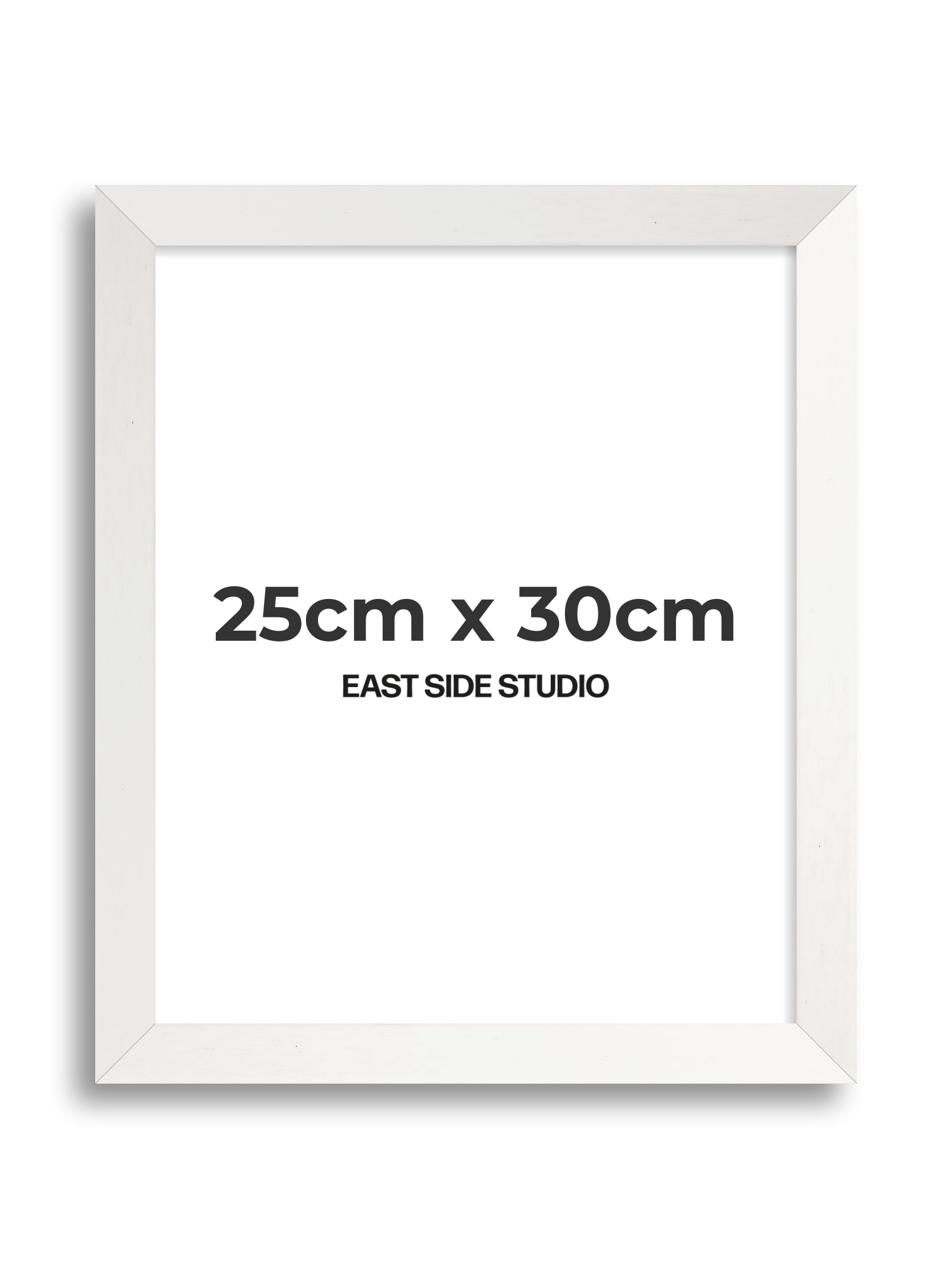White Stain 25cm x 30cm picture frame