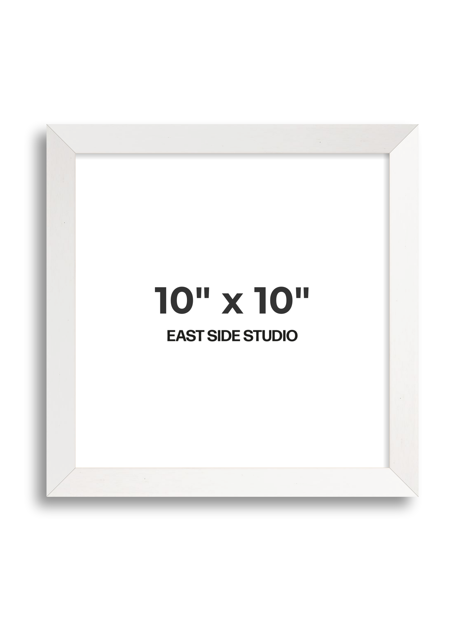 White Stain 10" x 10" picture frame