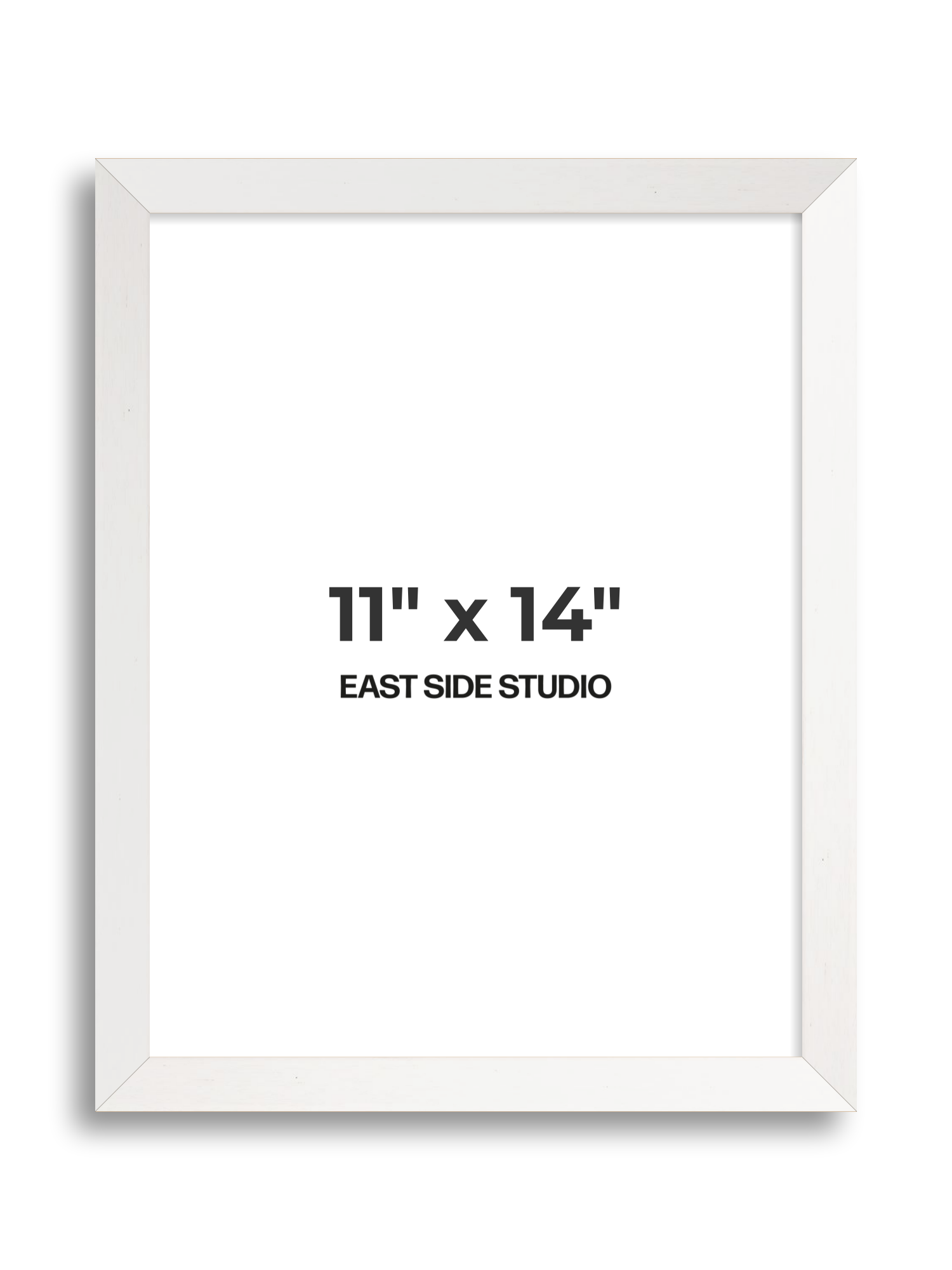 White Stain 11" x 14" picture frame