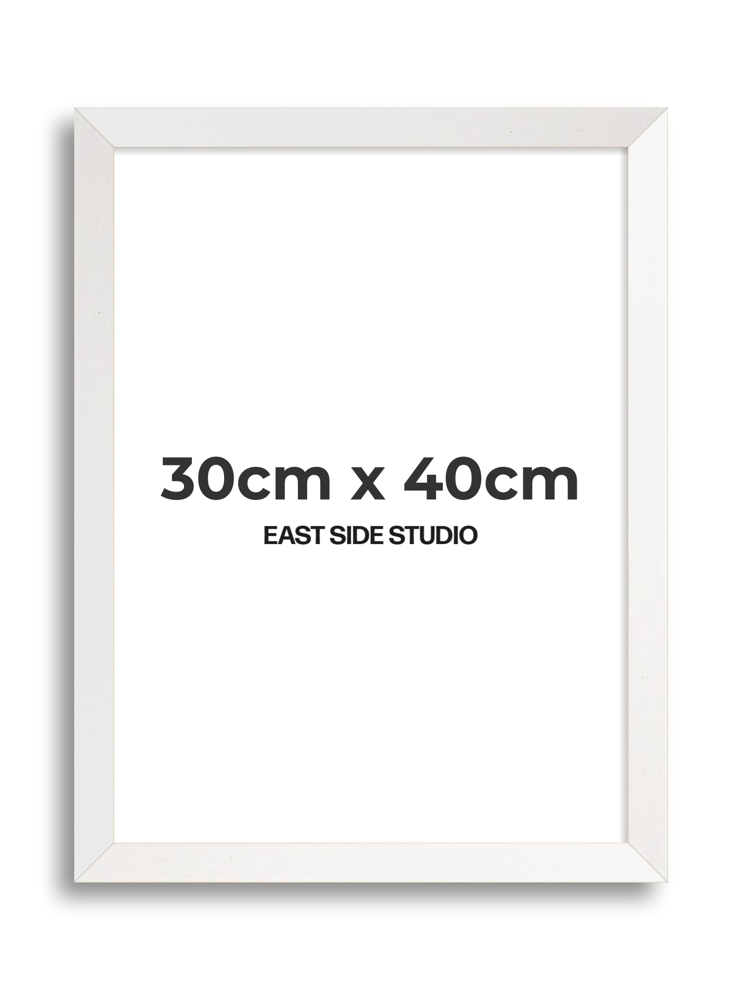 White Stain 30cm x 40cm picture frame