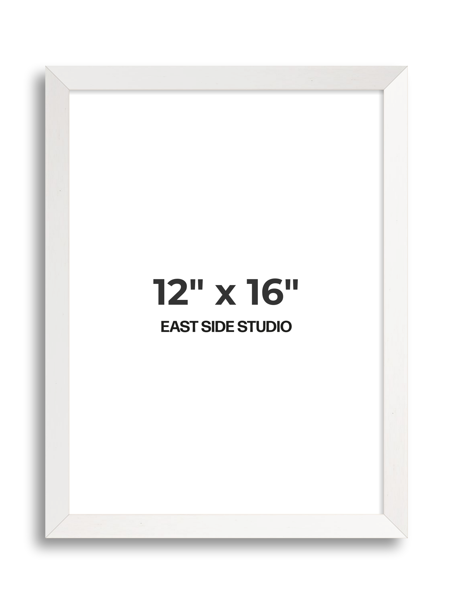 White Stain 12" x 16" picture frame
