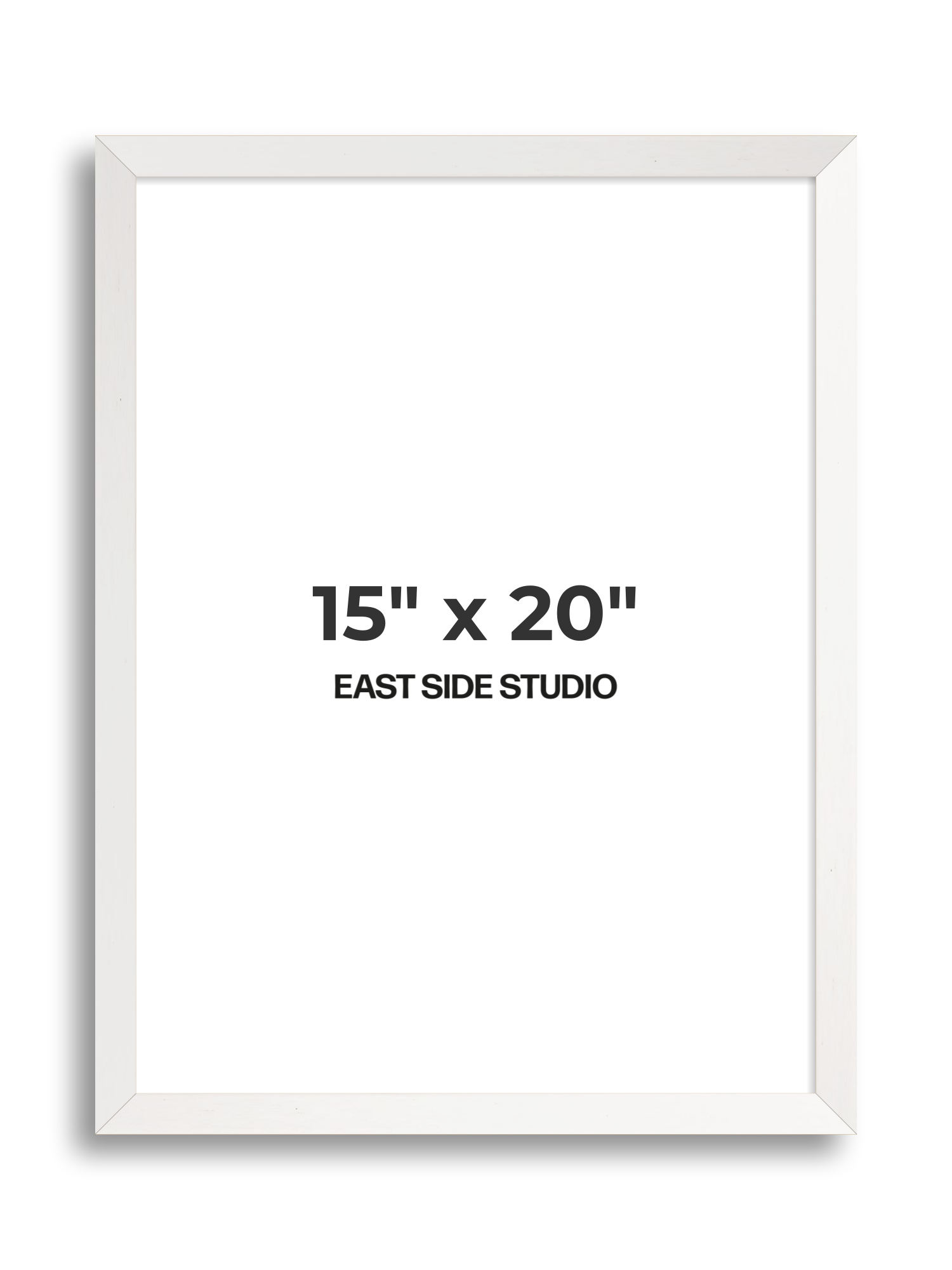 White Stain 15" x 20" picture frame