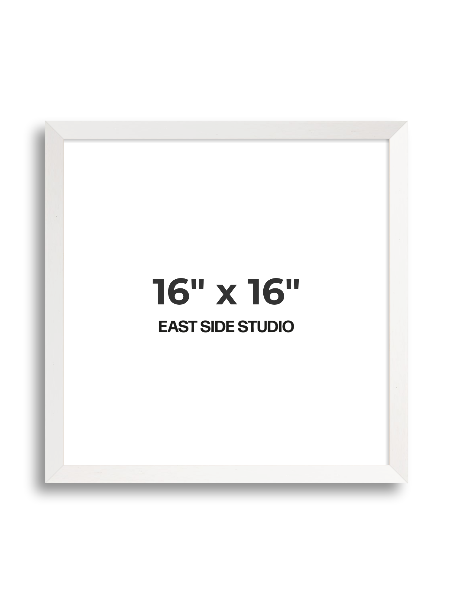 White Stain 16" x 16" picture frame