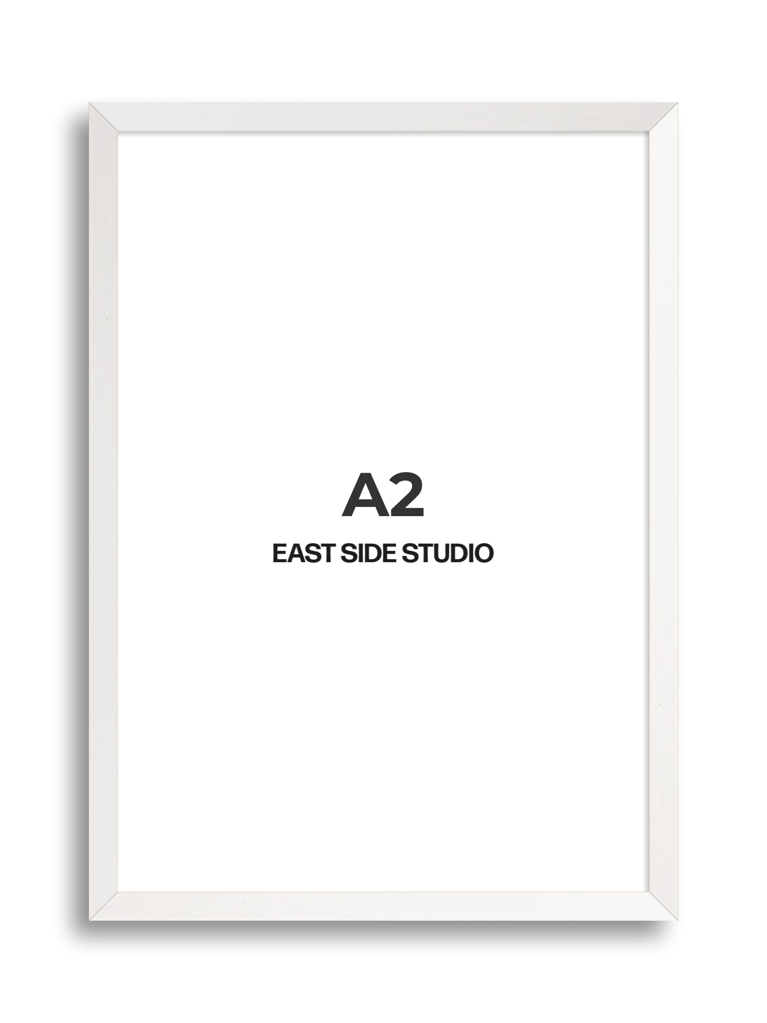 White Stain A2 picture frame