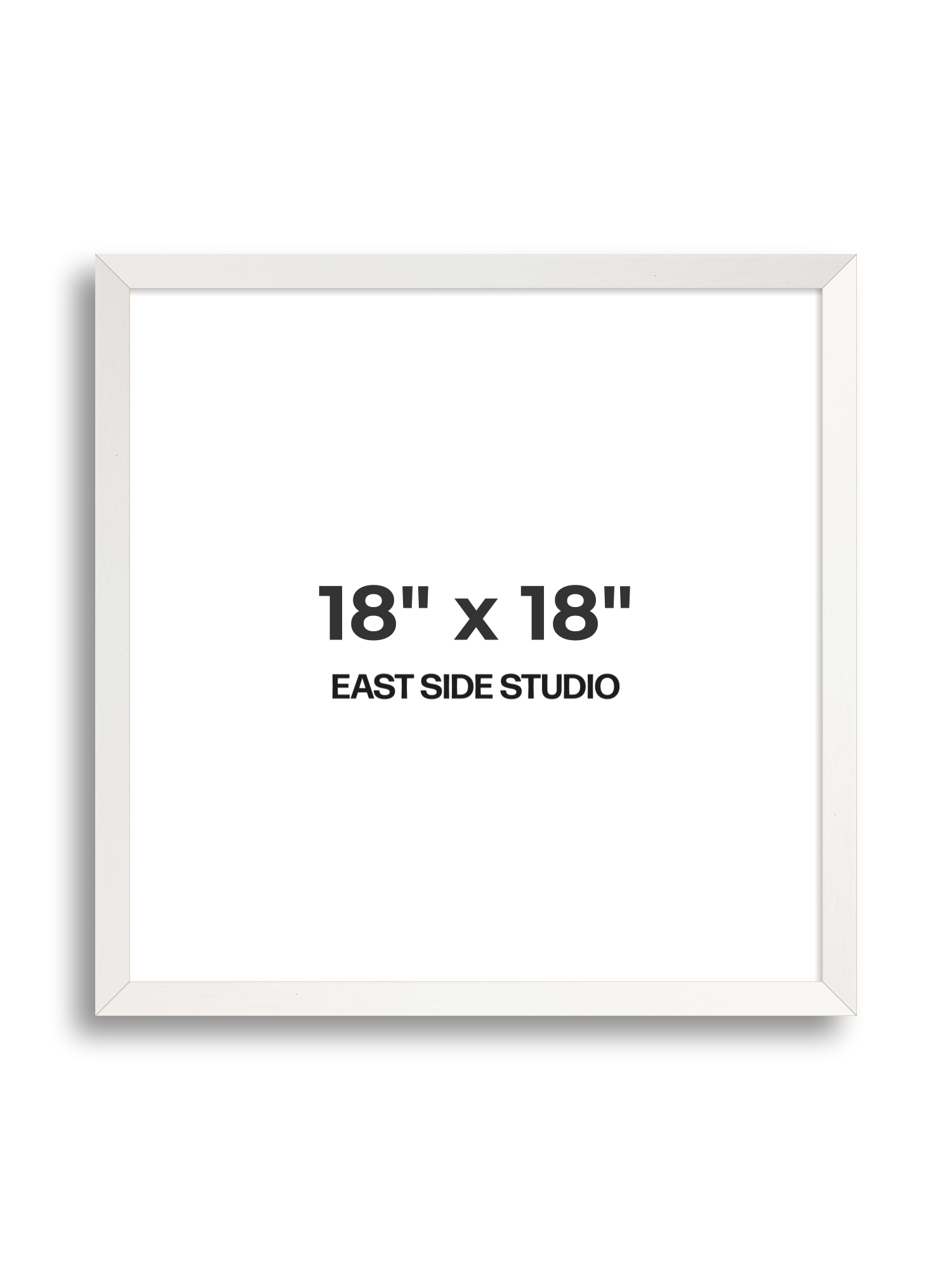 White Stain 18" x 18" picture frame