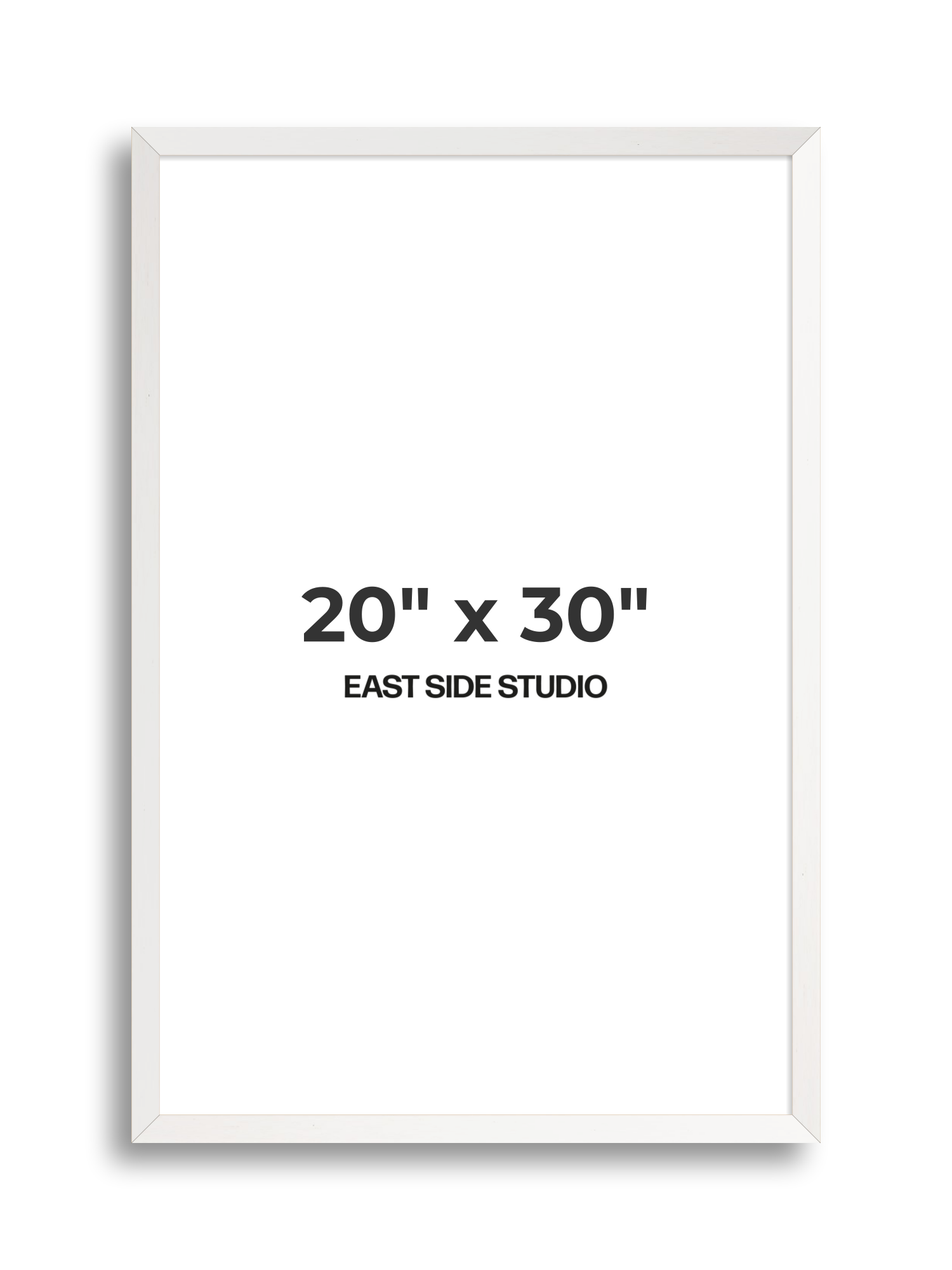 White Stain 20" x 30" picture frame