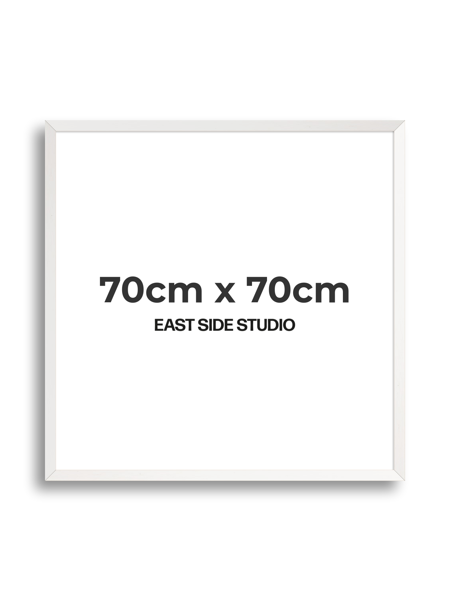 White Stain 70cm x 70cm picture frame