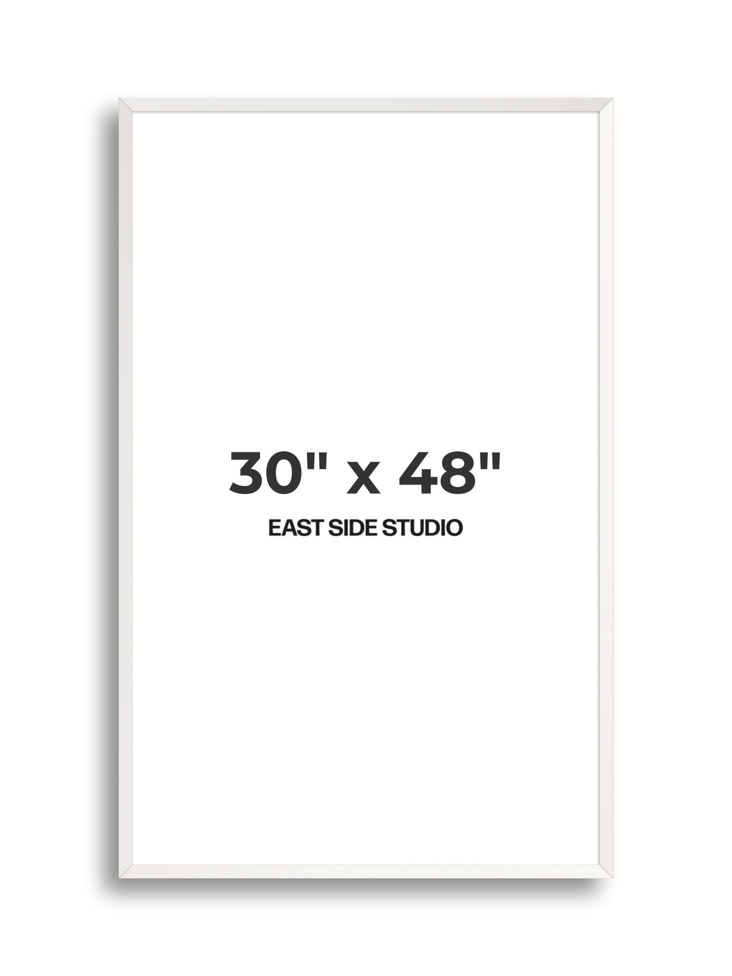 White Stain 30" x 48" picture frame