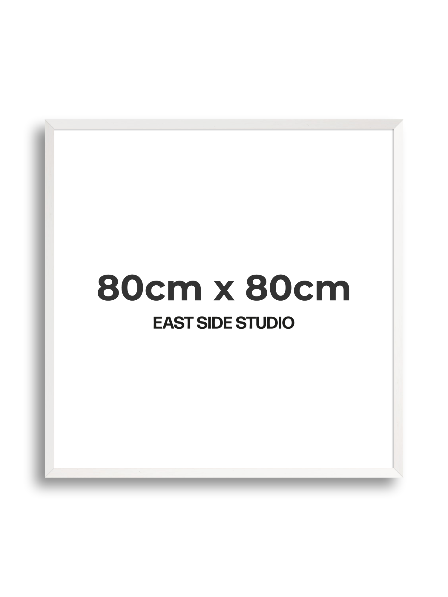 White Stain 80cm x 80cm picture frame