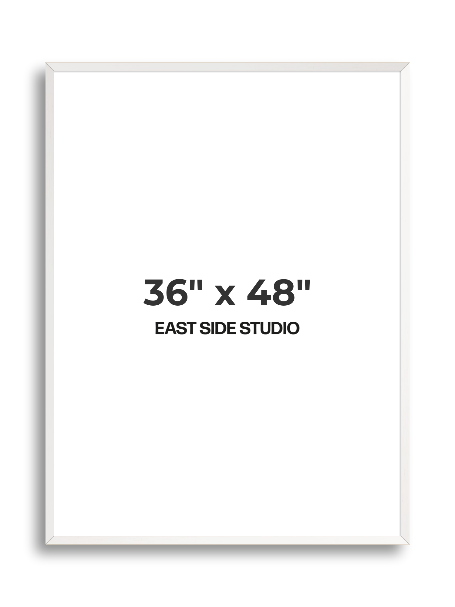 White Stain 36" x 48" picture frame