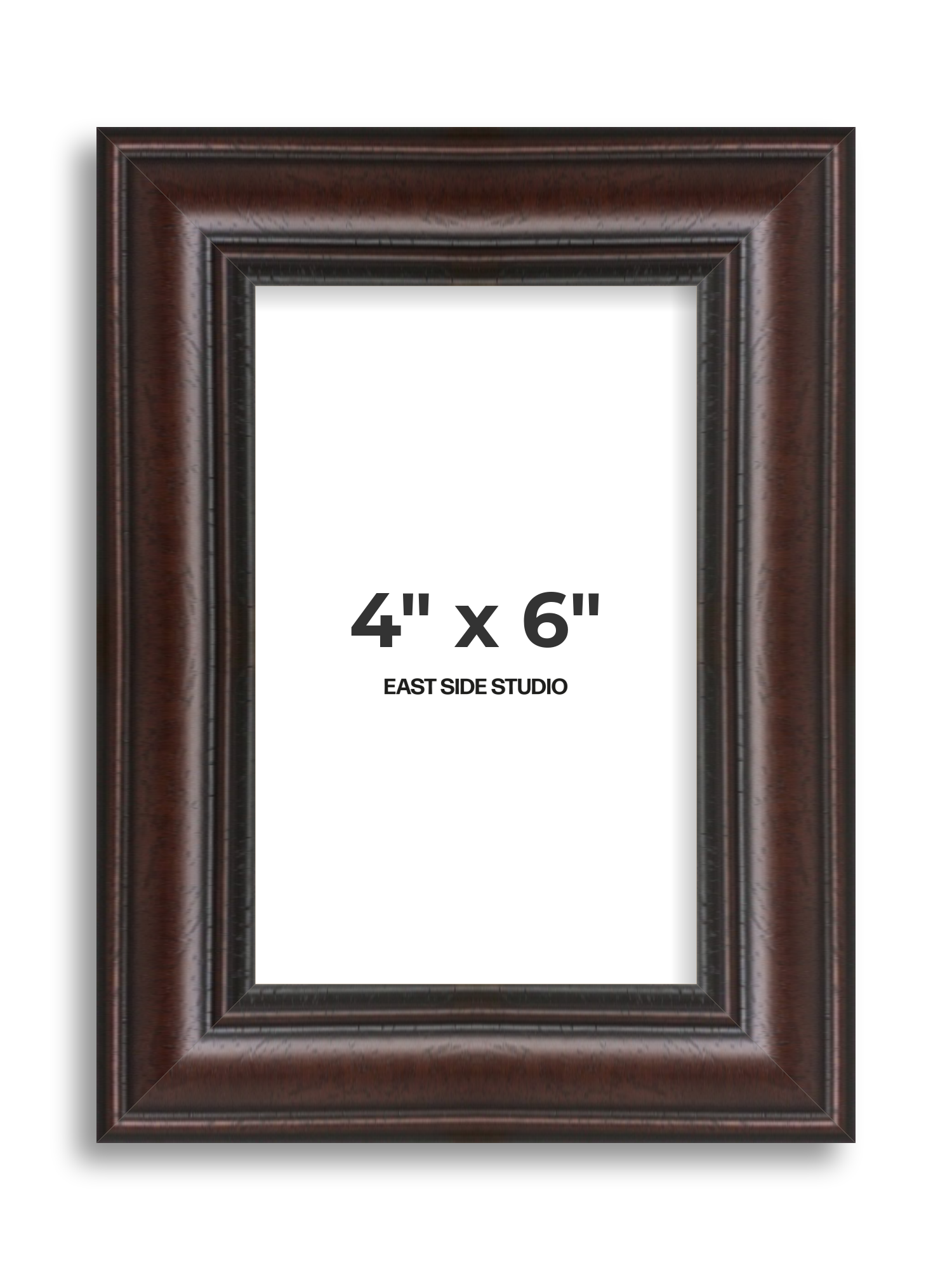 Antique Mahogany 4" x 6" picture frame