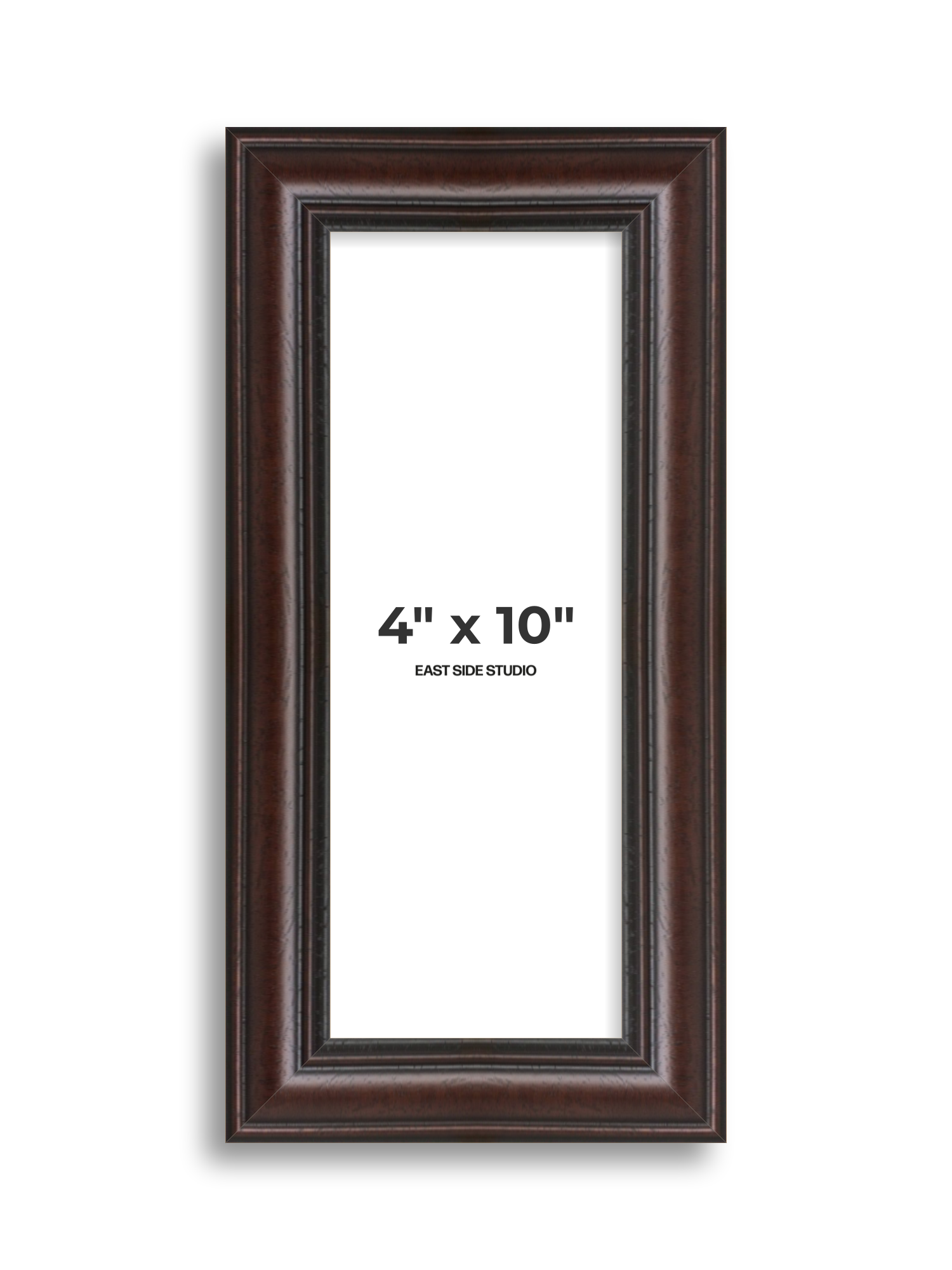 Antique Mahogany 4" x 10" picture frame