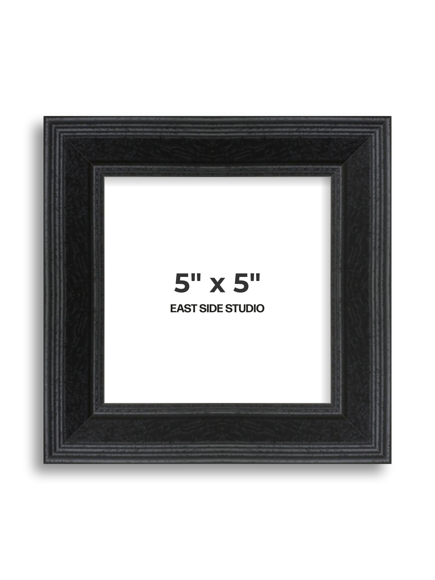 Black Grain 5" x 5" picture frame