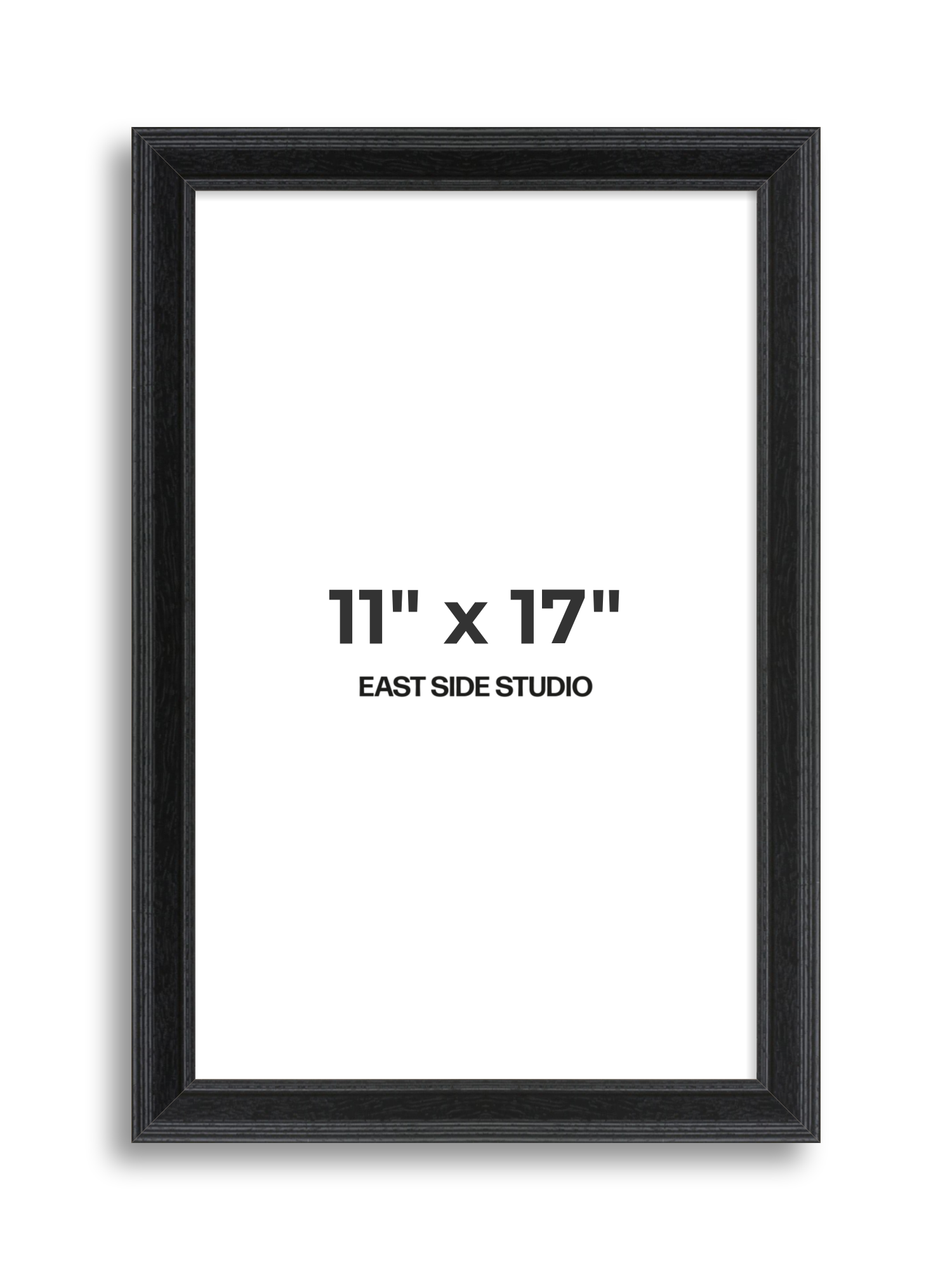 Black Grain 11" x 17" picture frame