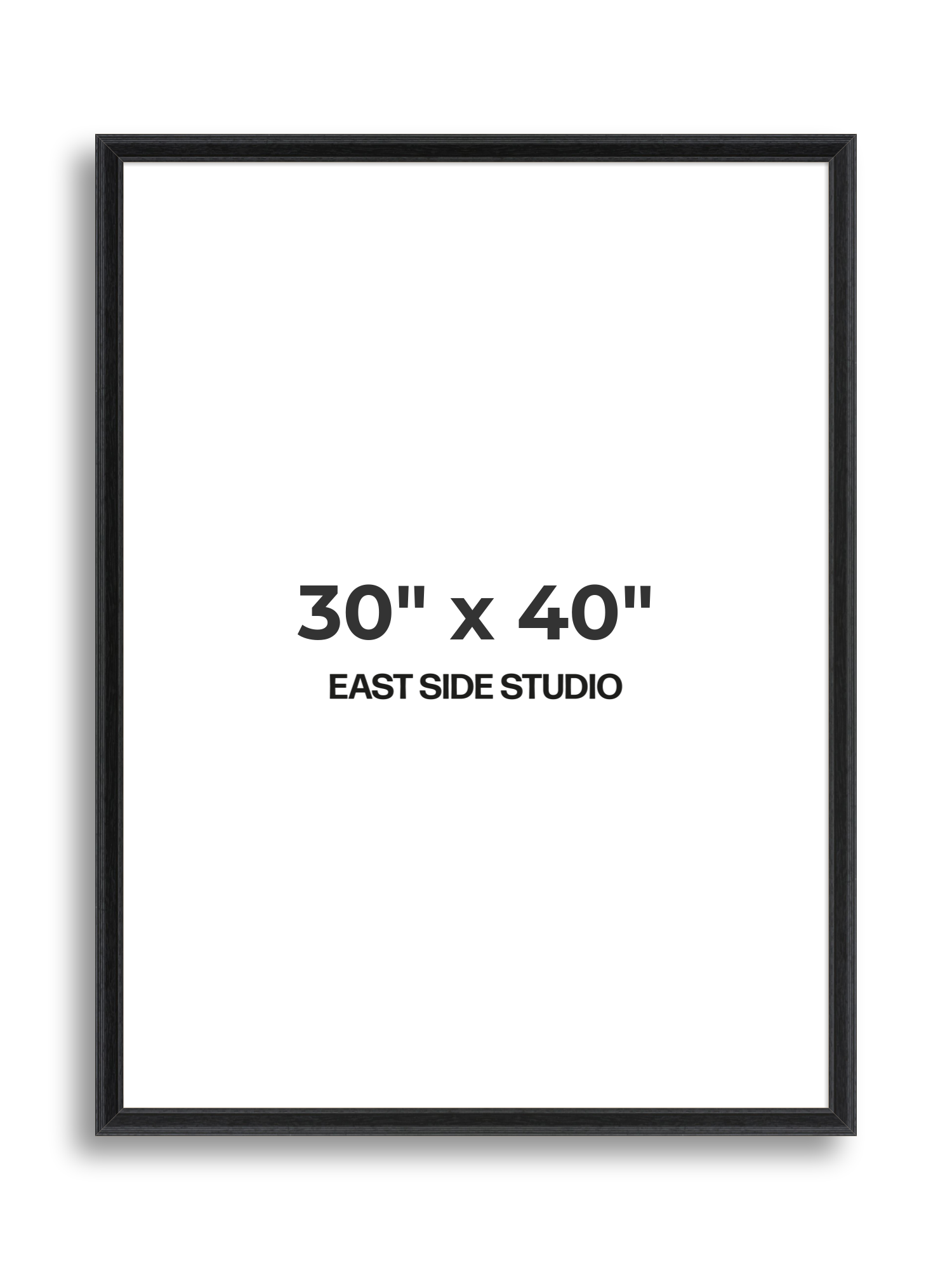 Black Grain 30" x 40" picture frame