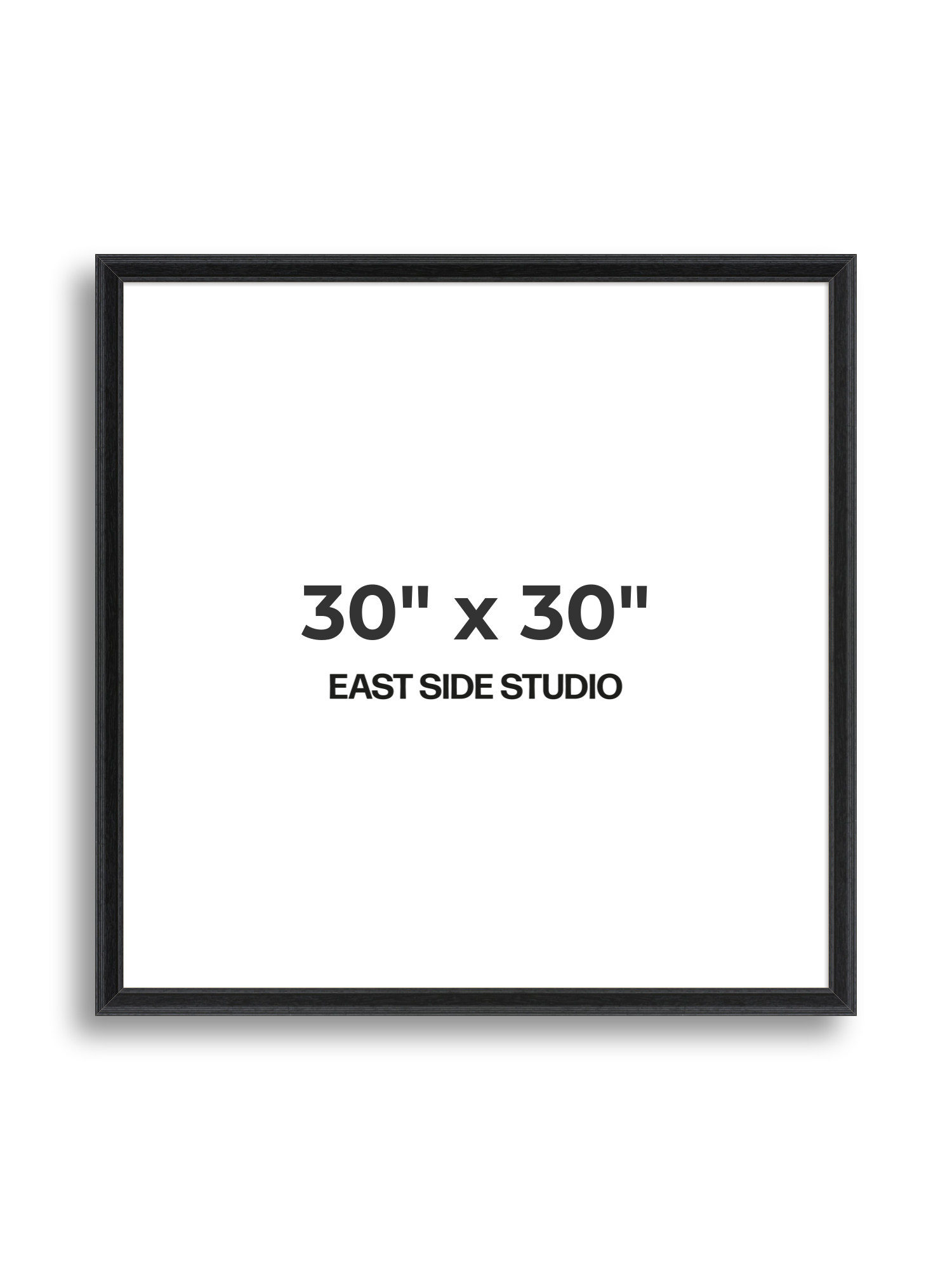Black Grain 30" x 30" picture frame