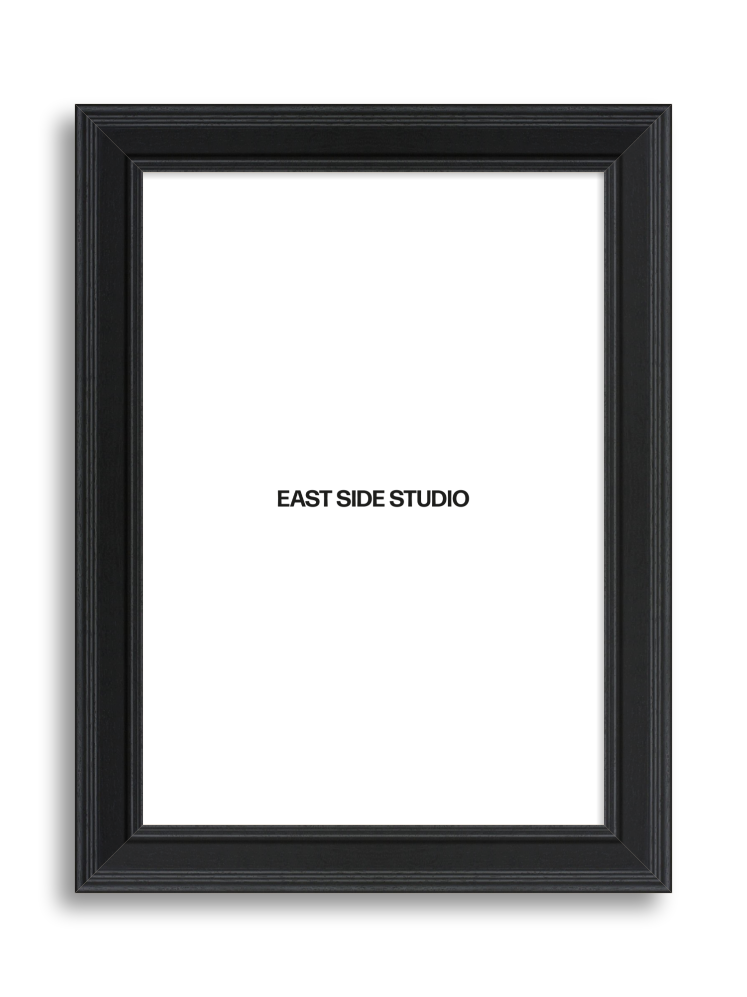 Wide Black Grain - Step picture frame