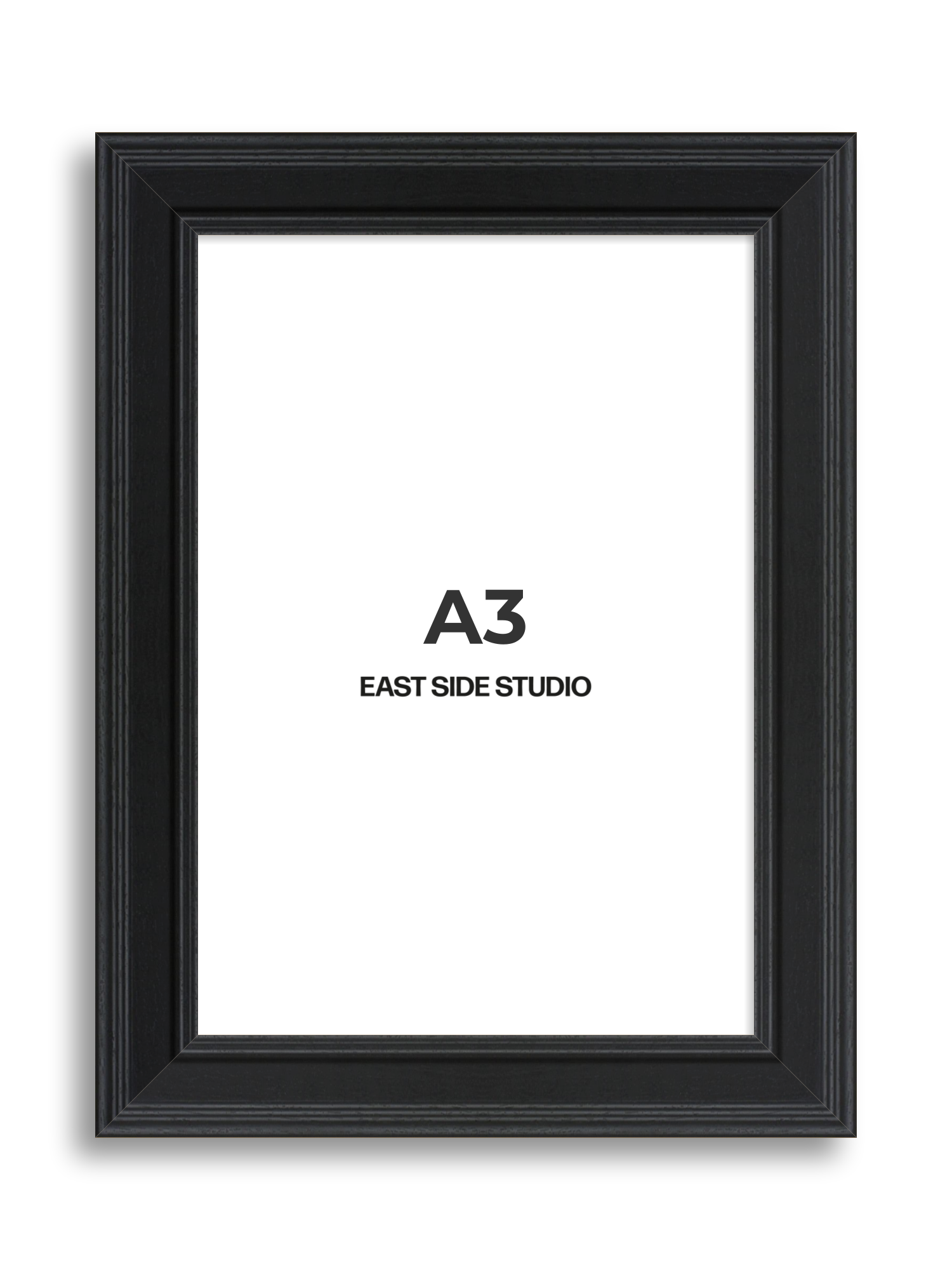 Wide Black Grain A3 picture frame