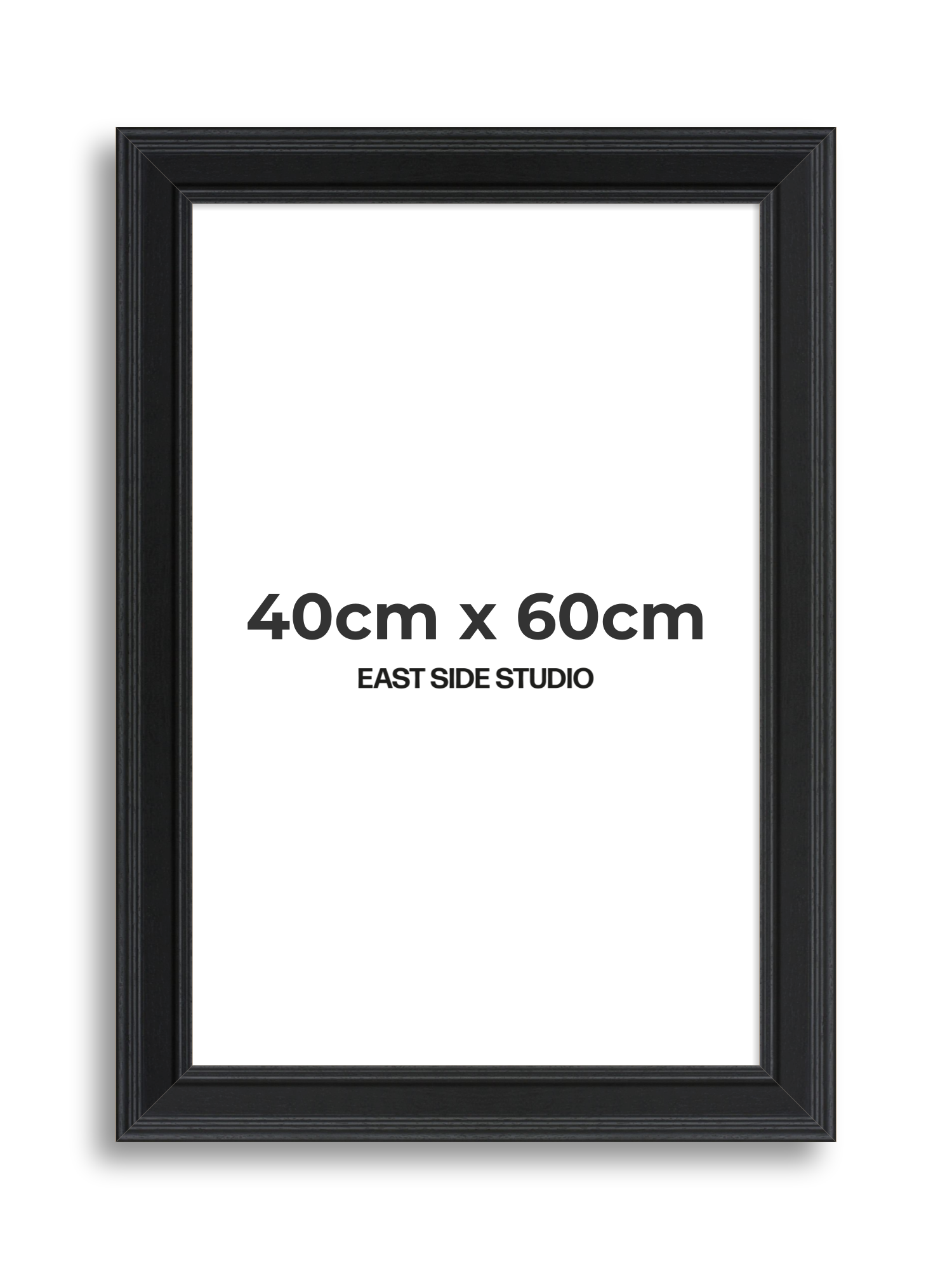 Wide Black Grain 40cm x 60cm picture frame